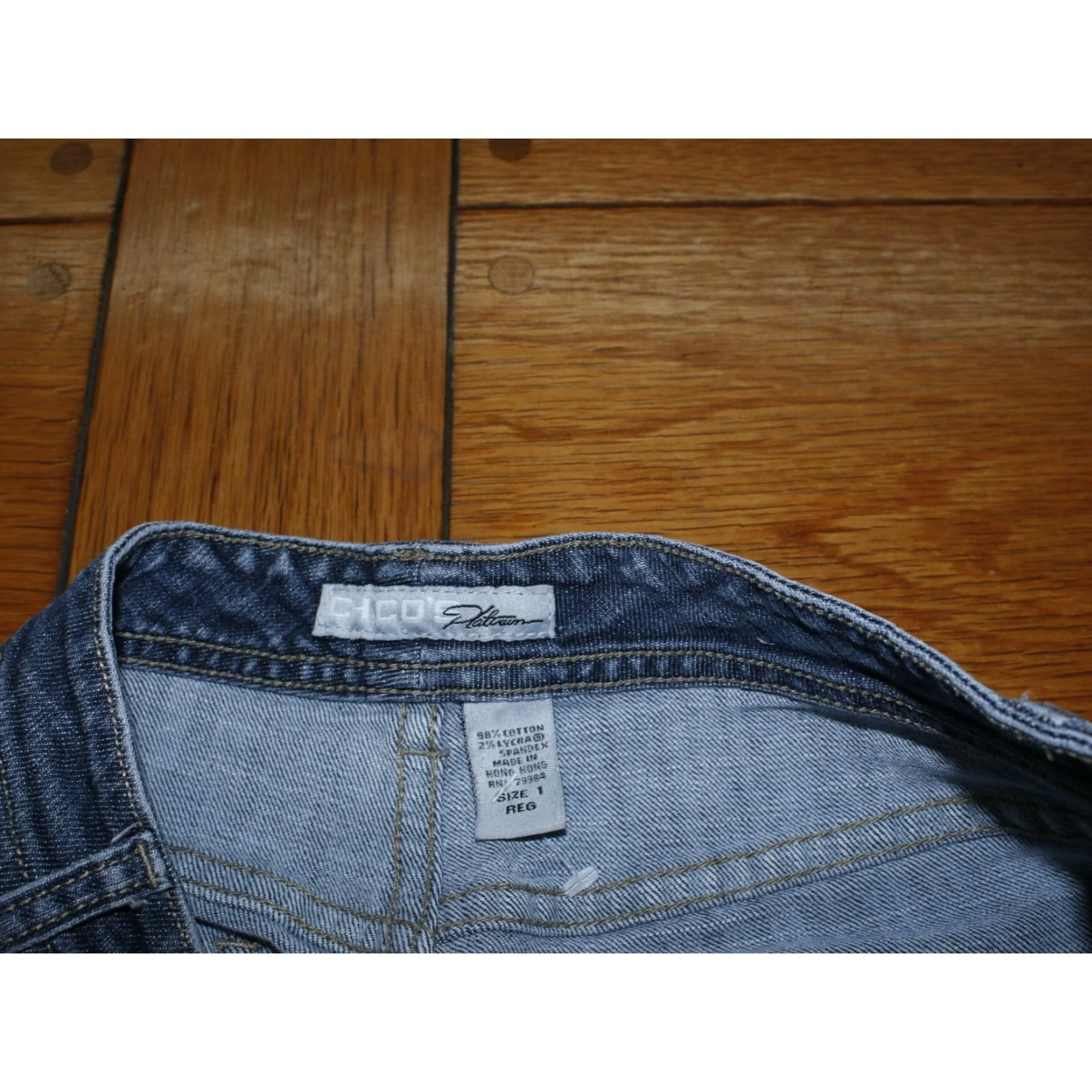 Vintage VINTAGE Chico's Bootcut Jeans Womens Size 1 Regular Fit High Rise Medium Wash Denim 30x29.5 Size 30" / US 8 / IT 44 - 5 Thumbnail