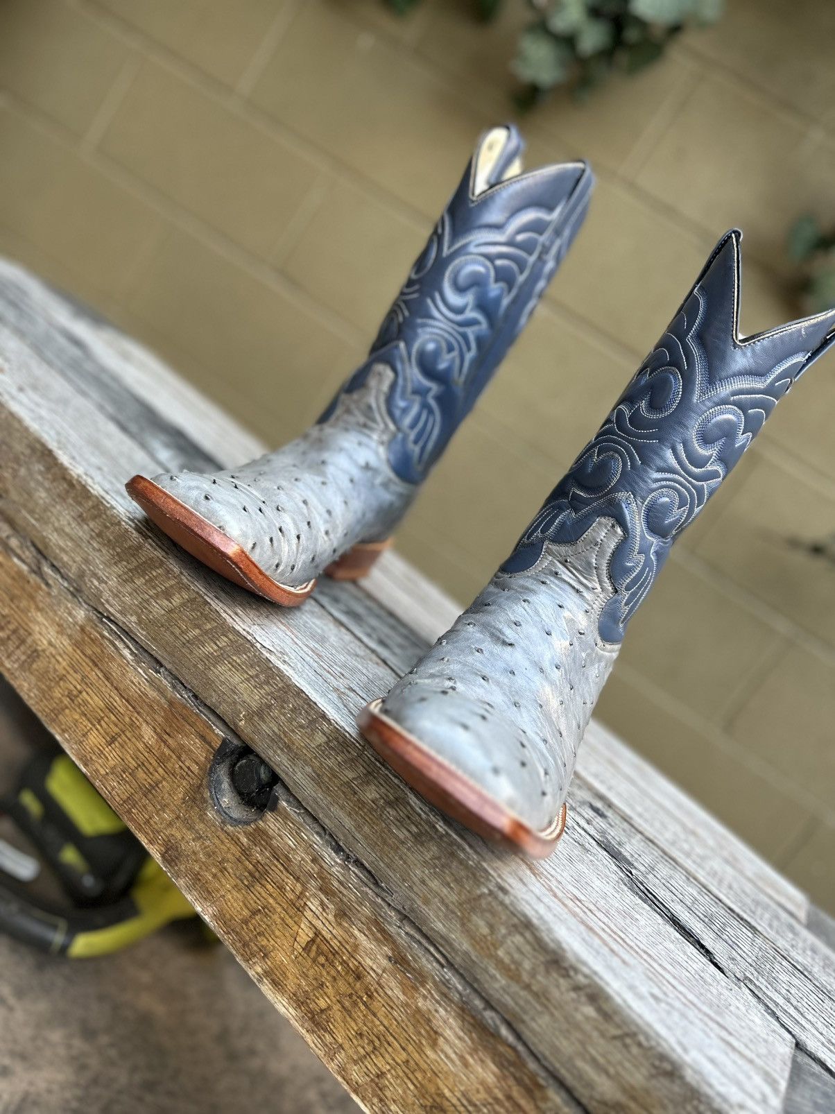 Other Custom Handmade Genuine Full Quill Ostrich Cowboy Boots 10D Size US 10 / EU 43 - 2 Thumbnail
