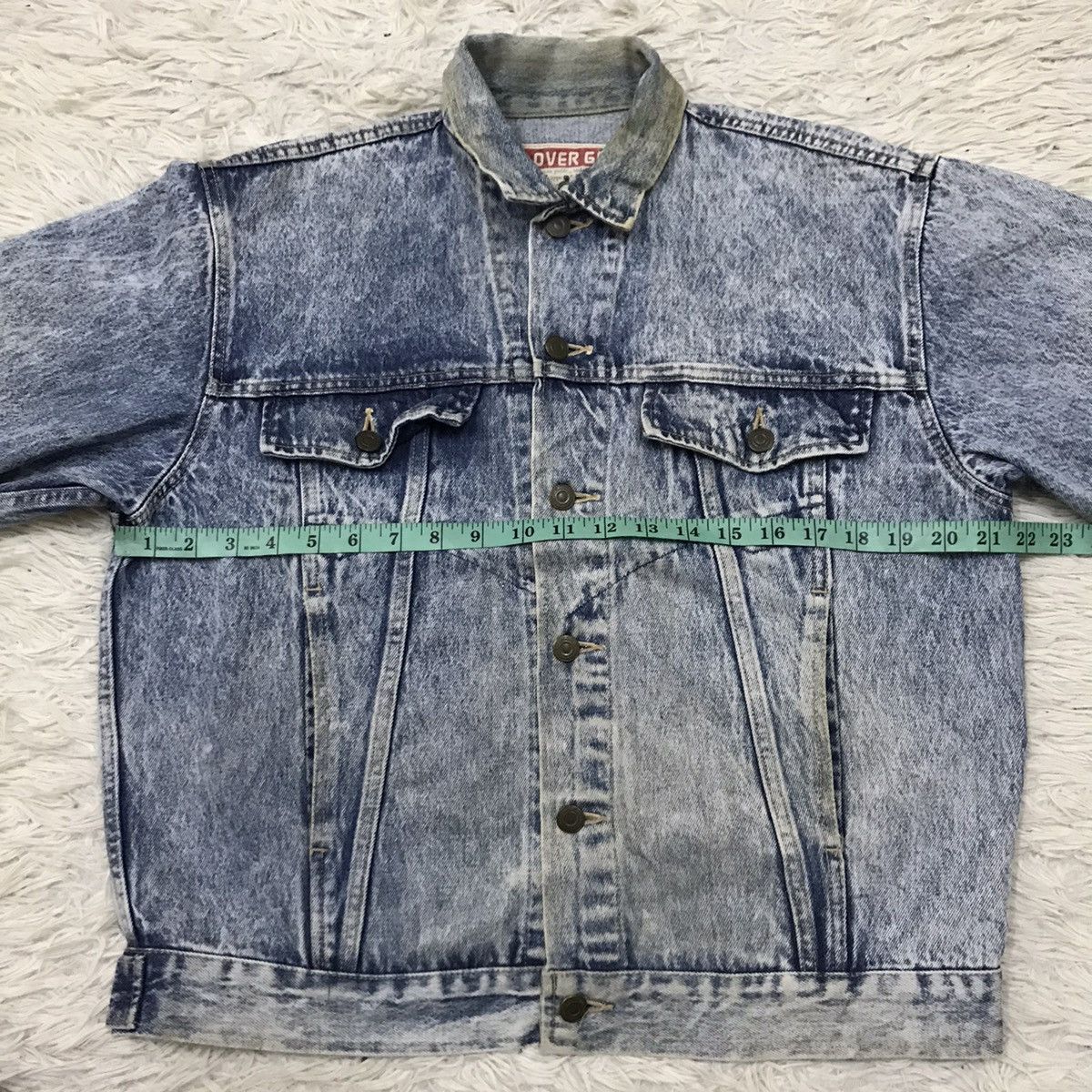 Japanese Brand Vintage Over Go Acid Wash Denim Jacket Size US M / EU 48-50 / 2 - 14 Thumbnail