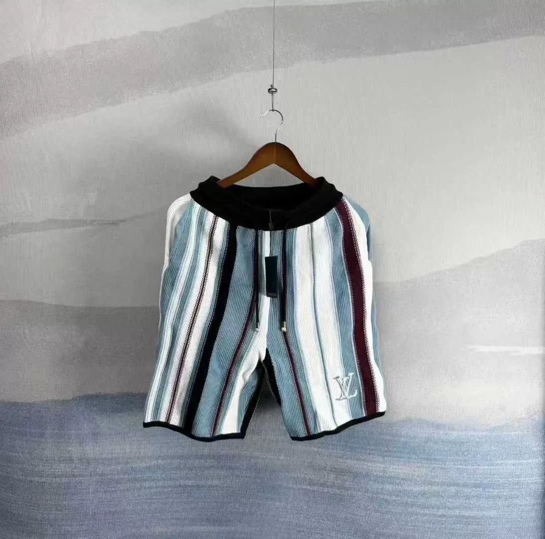 Louis Vuitton louis vuitton striped embroidered knit shorts Size 23" - 1 Thumbnail