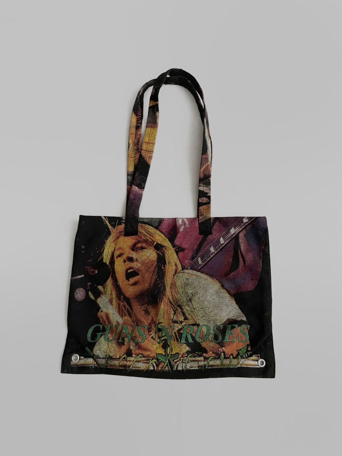 Vintage Guns N Roses shoulder bag/shopper 90s