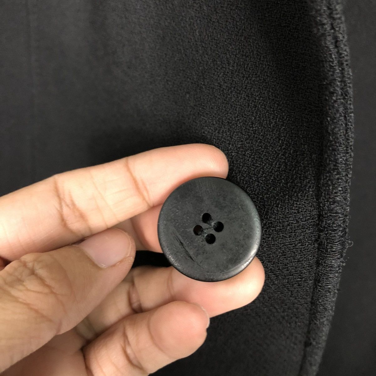 Emporio Armani 🔥RICH BLACK VINTAGE FLY LONG COATS WOOL EMPORIO ARMANI ITALY Size US M / EU 48-50 / 2 - 19 Thumbnail