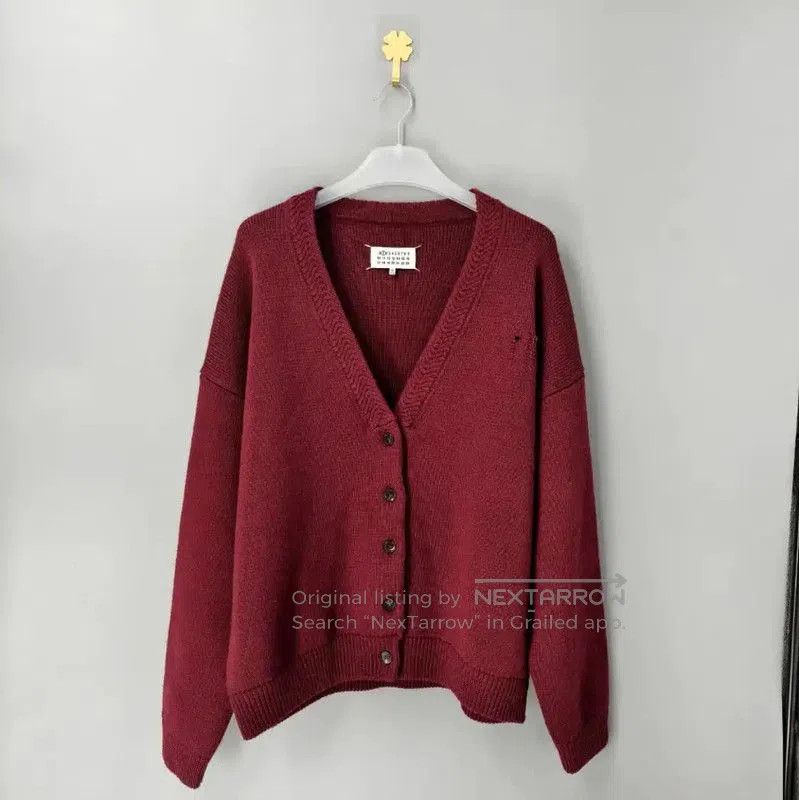 Maison Margiela Maison Margiela Red Wool Cardigan for Women . Size S / US 4 / IT 40 - 1 Thumbnail