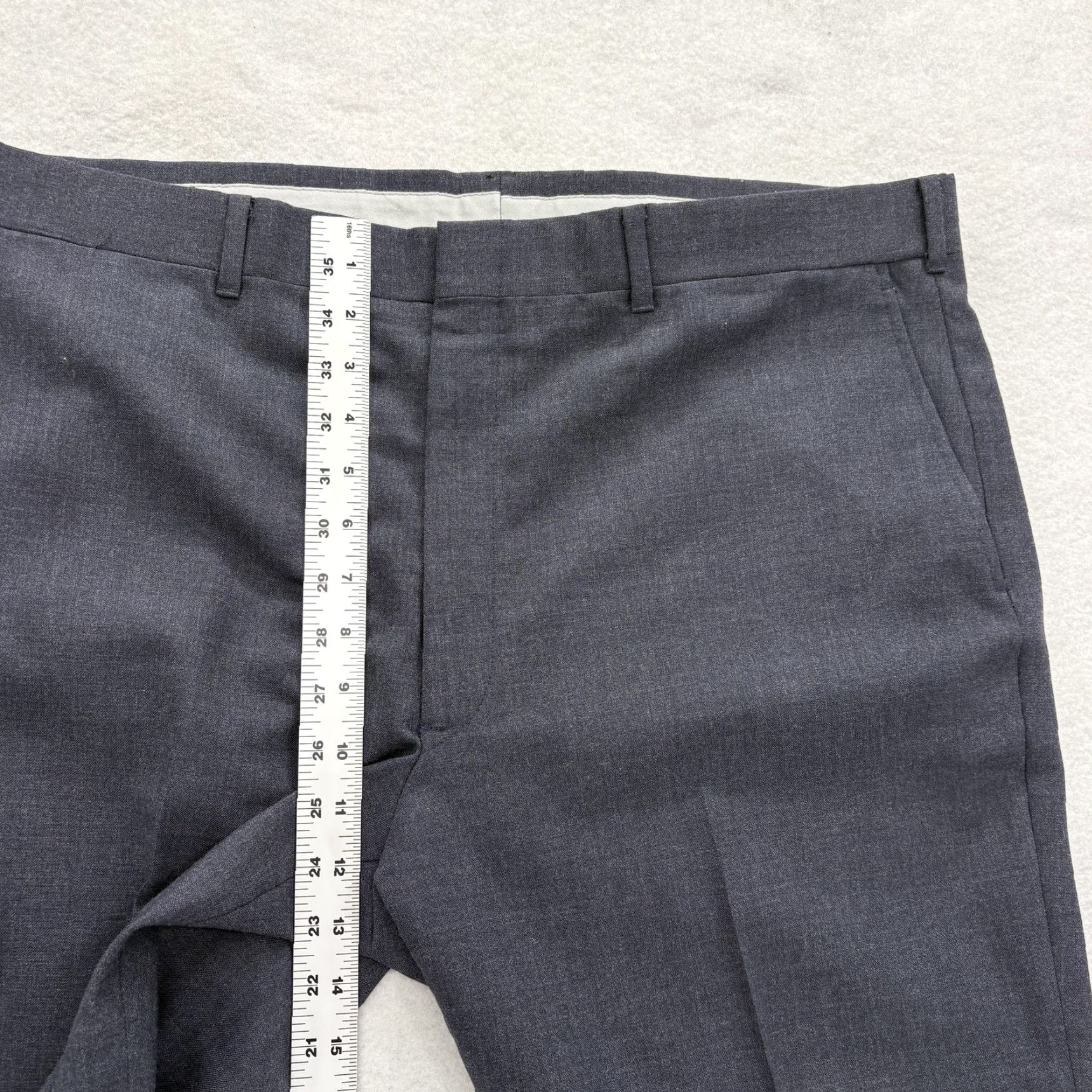 Vintage VINTAGE Kuppenheimer Dress Pants Mens 38x28 Gray Wool Flat Front Regular Fit 90s Mens Clothing Pants Wool Gray Flat Front Regular 90s Size US 36 / EU 52 - 5 Thumbnail