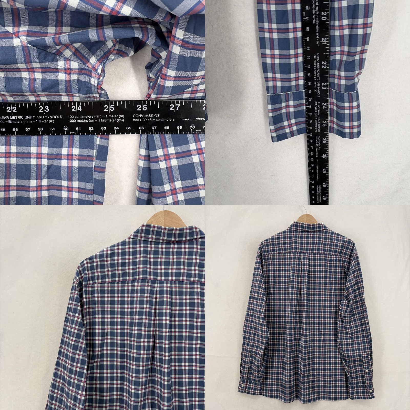 Vineyard Vines Vineyard Vines Shirt Mens XL Blue Plaid Performance Classic Stretch Button Down Shirt Size US XL / EU 56 / 4 - 8 Thumbnail