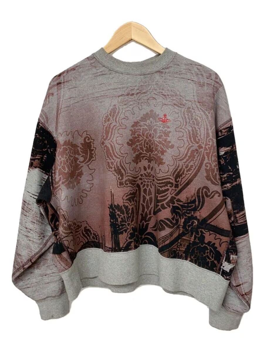 image of Vivienne Westwood Wide Boxy Orb Sweatshirt in Grey, Men's (Size Medium)
