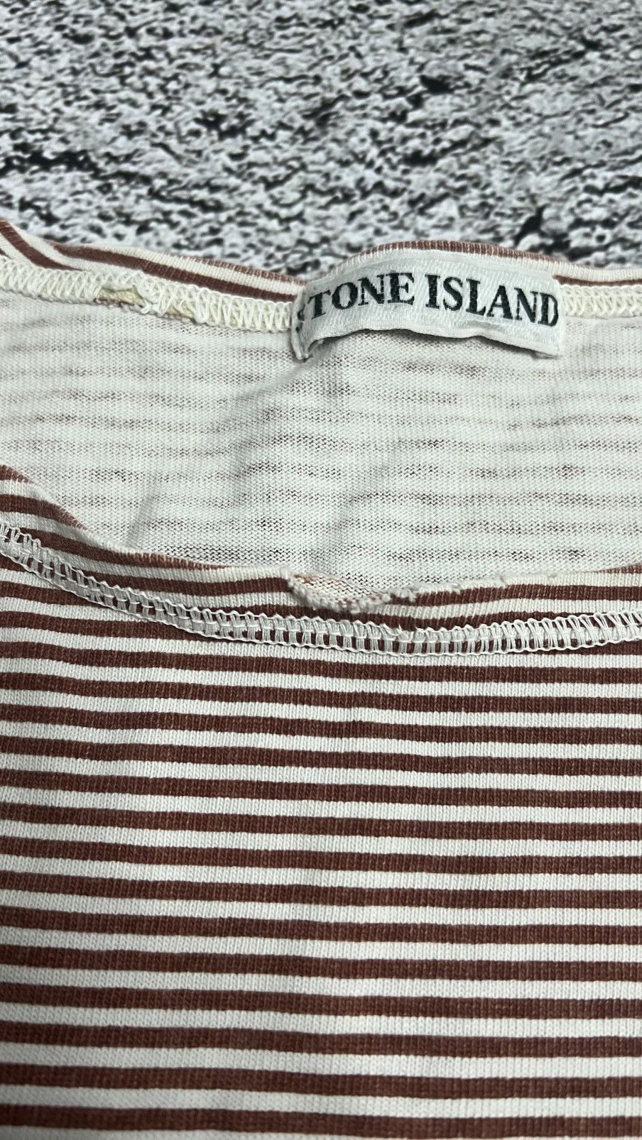 Stone Island × Vintage 1980’s Stone Island Marina very rare vintage big logo tee Size US L / EU 52-54 / 3 - 4 Thumbnail