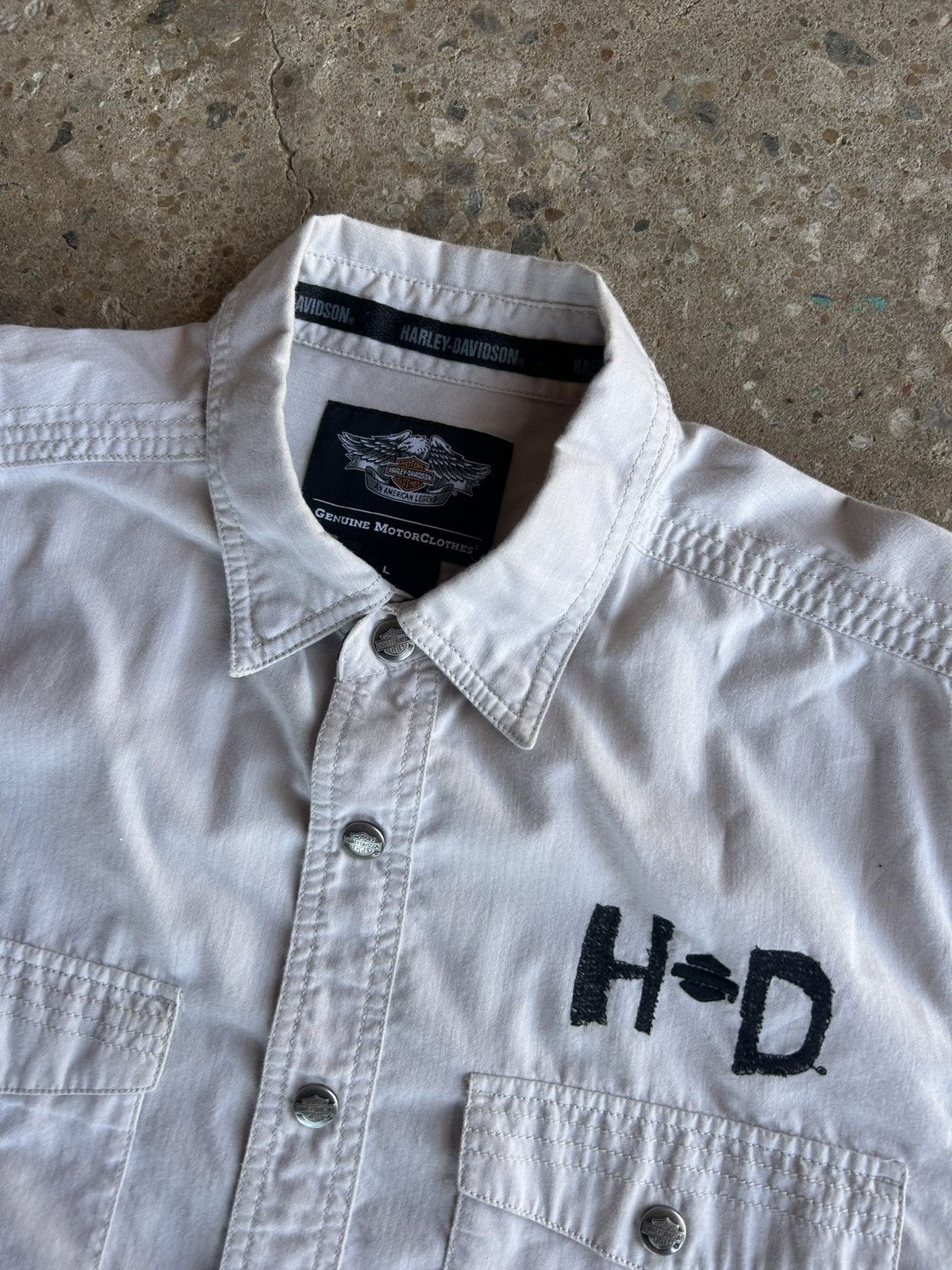 Harley Davidson Vintage Harley button up Size US L / EU 52-54 / 3 - 4 Thumbnail