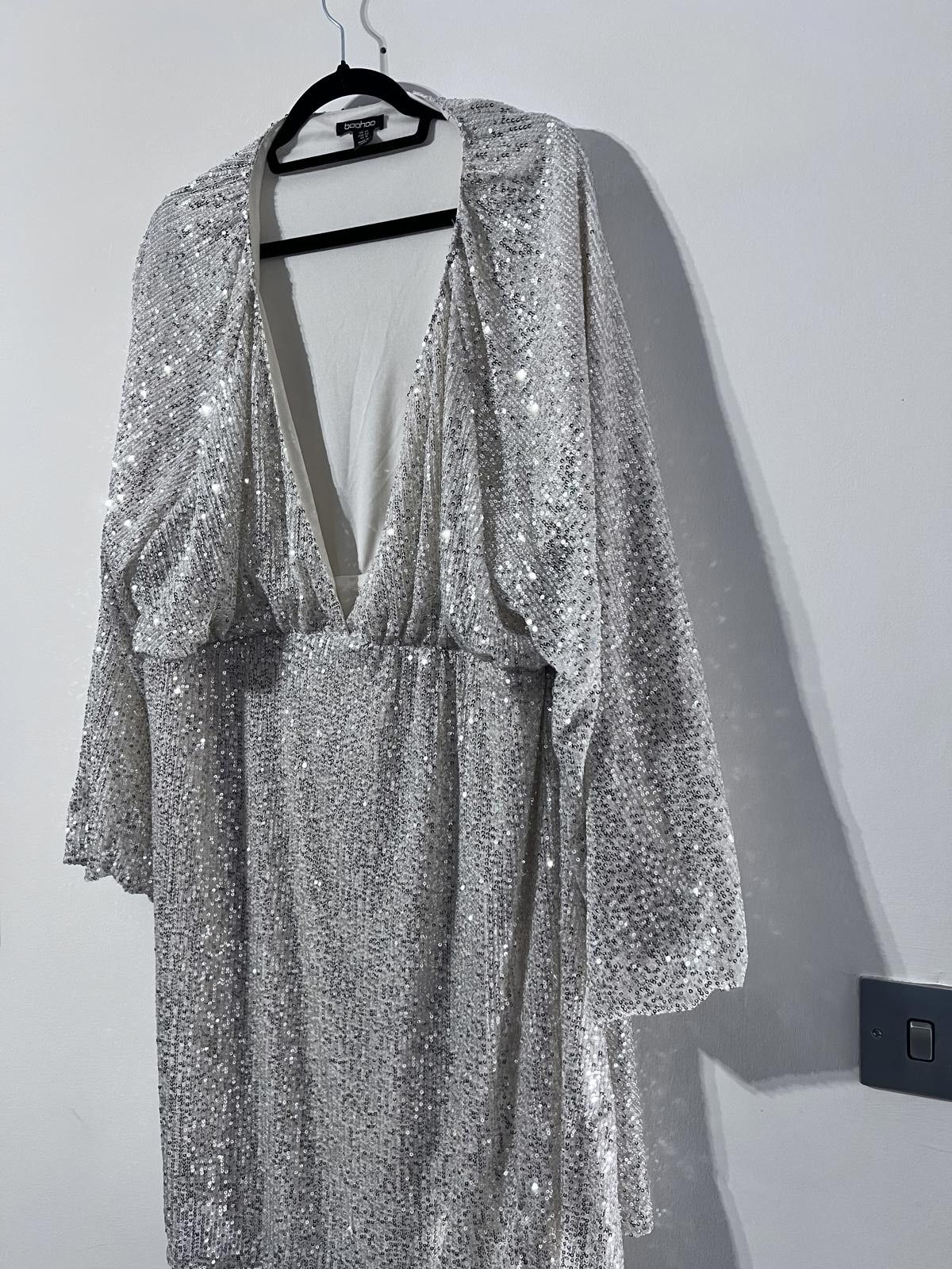 Boohoo Boohoo Glitter Sequin Mini Dress – UK 22 Size XXL / US 16-18 / IT 52-54 - 3 Thumbnail