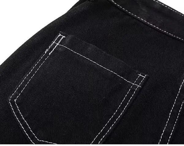 VIBE Black Cargo Carpenter Denim Jeans Size US 32 / EU 48 - 4 Thumbnail