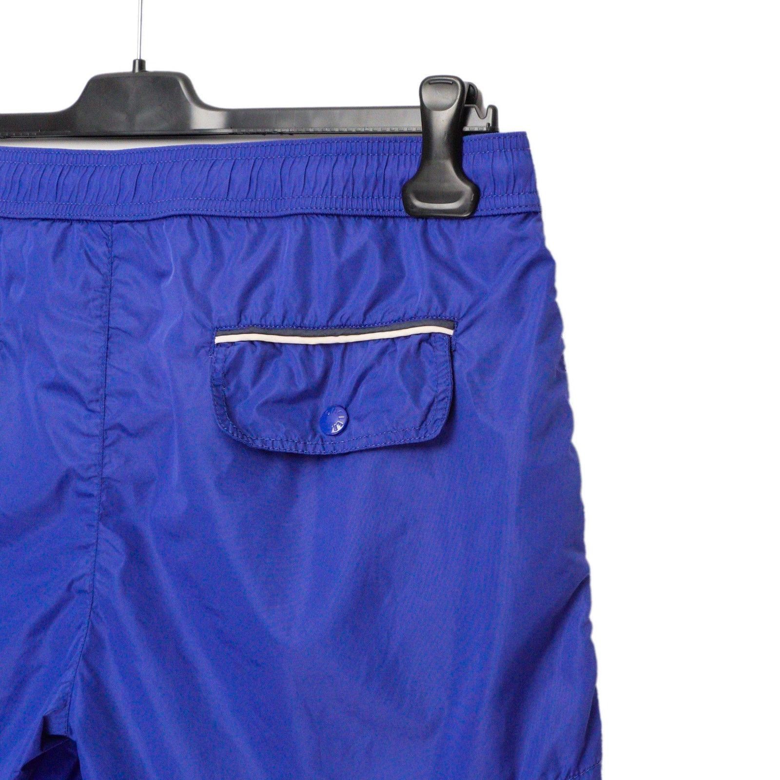 Moncler Moncler Solid Nylon Logo Boxer Mare Light Blue Swim Shorts Size US 34 / EU 50 - 5 Thumbnail