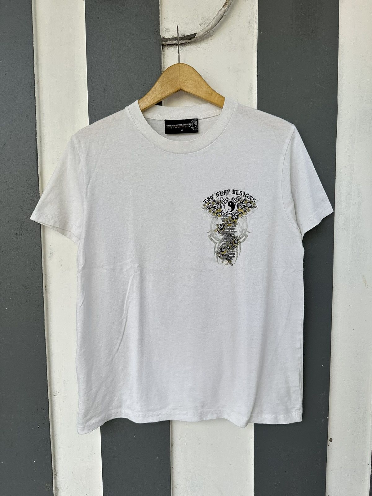 If Six Was Nine × Japanese Brand × Le Grande Bleu (L.G.B.) CRAZY SURF STYLE JAPAN POEM SICK TSHIRT HAWAII Size US M / EU 48-50 / 2 - 1 Thumbnail
