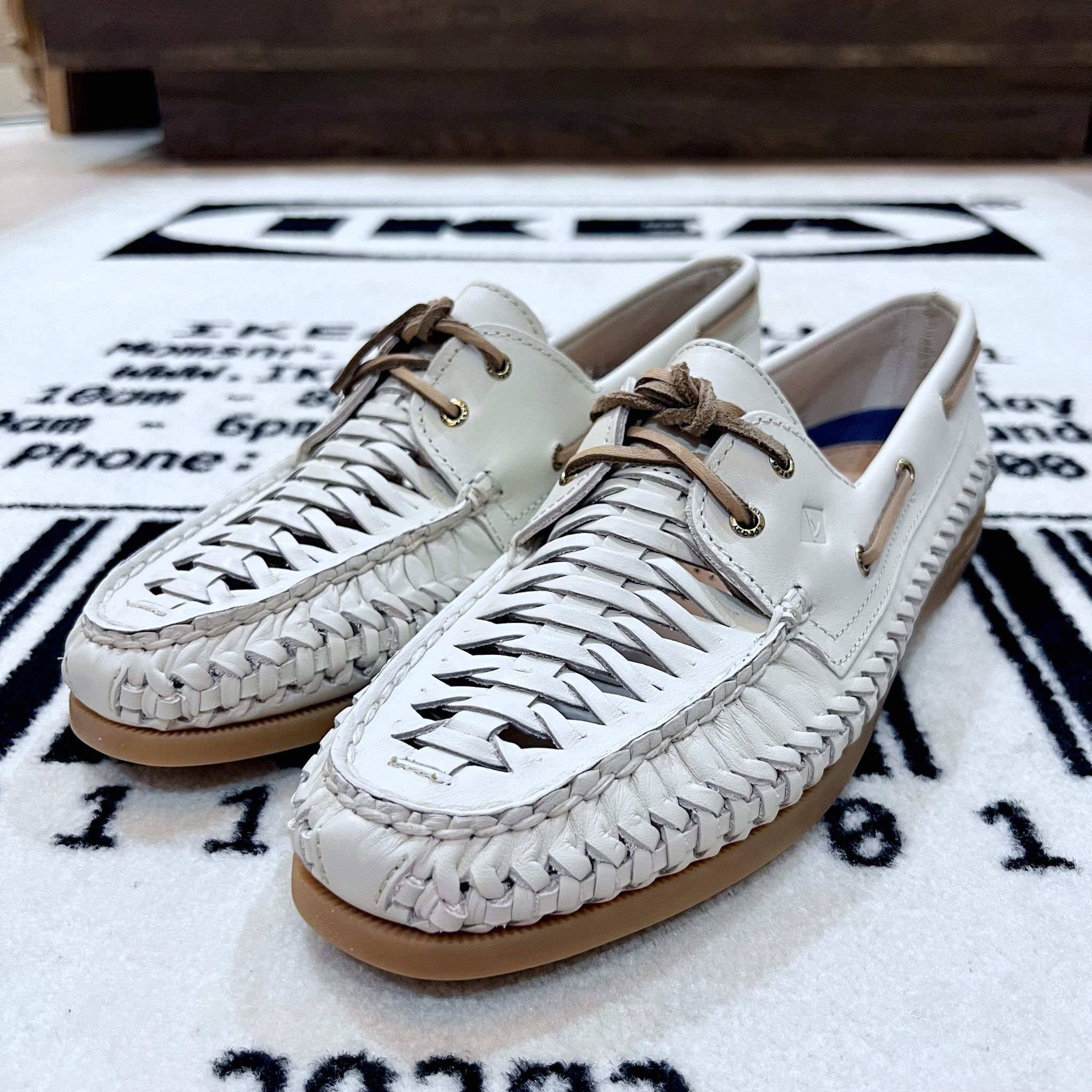 Sperry Sperry Authentic Original™ 2 Eye Woven Boat Shoe Flat Heel Size US 11 / IT 41 - 3 Thumbnail