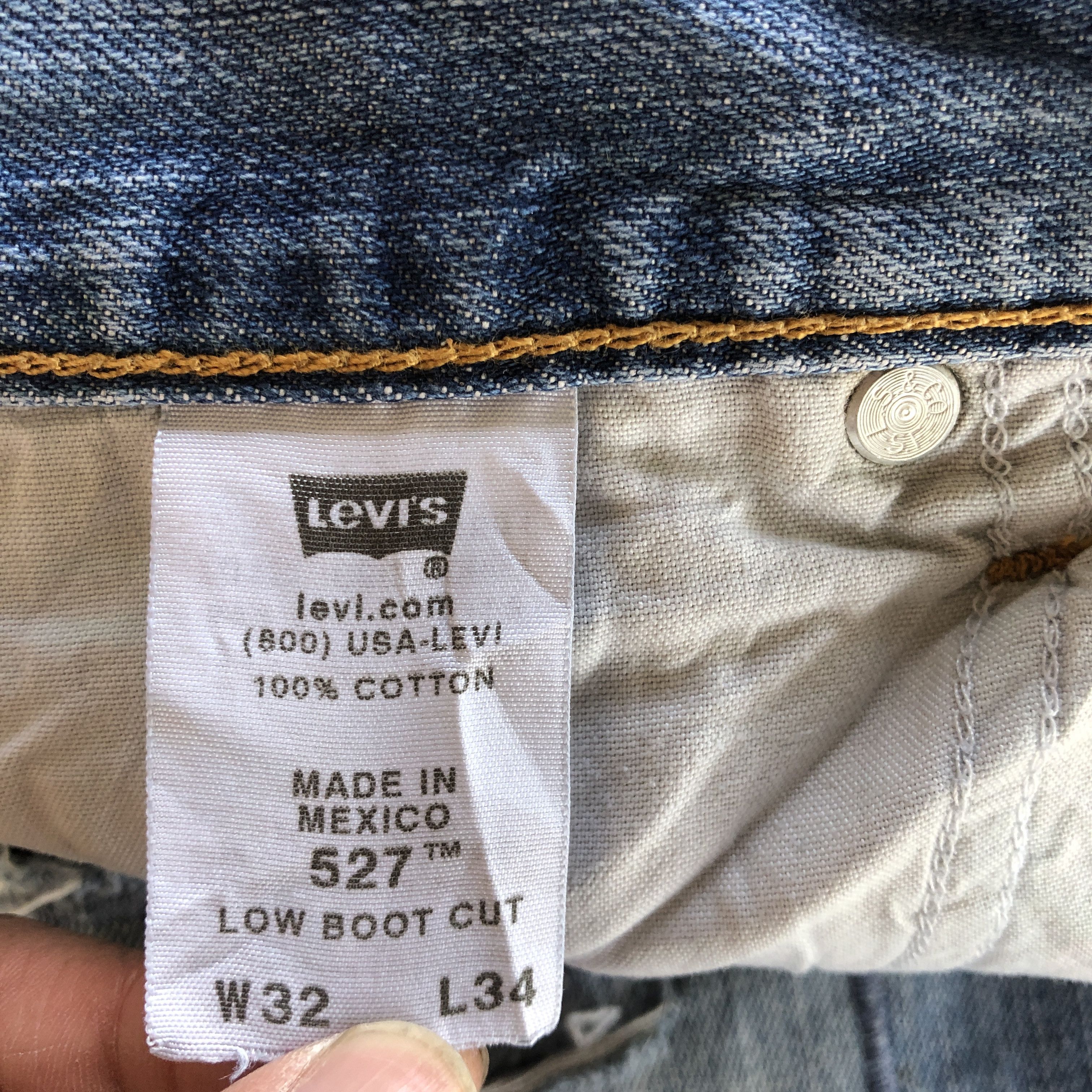 Levi's Vintage Y2K Distressed Levis 527 Flare Jeans Bootcut Denim Size US 30 / EU 46 - 9 Thumbnail