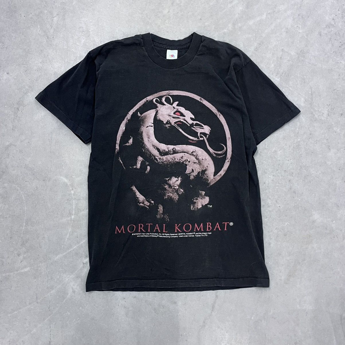 Fruit Of The Loom × Vintage Vintage 1994 Mortal Combat Movie T Shirt Rare Video Game L Size US L / EU 52-54 / 3 - 1 Thumbnail