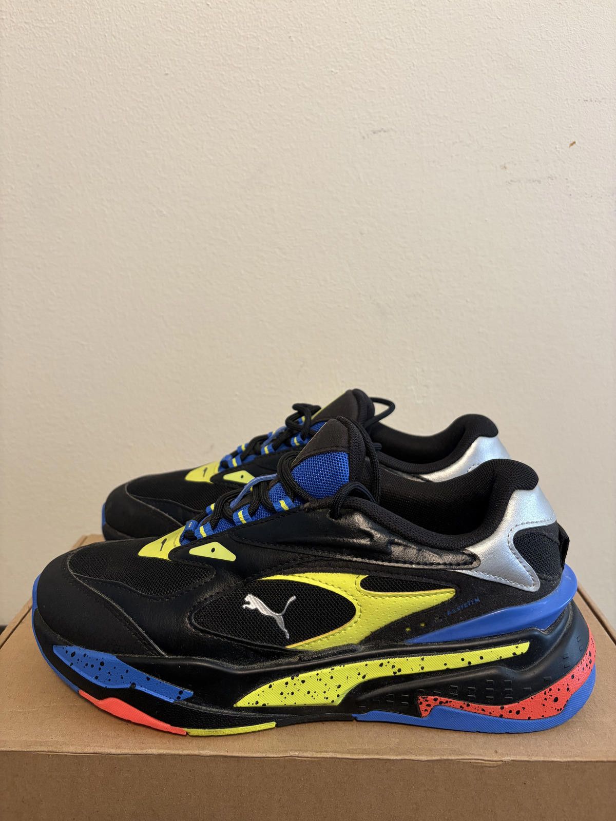 Puma Puma RS-Laser Blue/Yellow Tag Kids Shoes (Size 6.5) Size US 6.5 / EU 39-40 - 3 Thumbnail