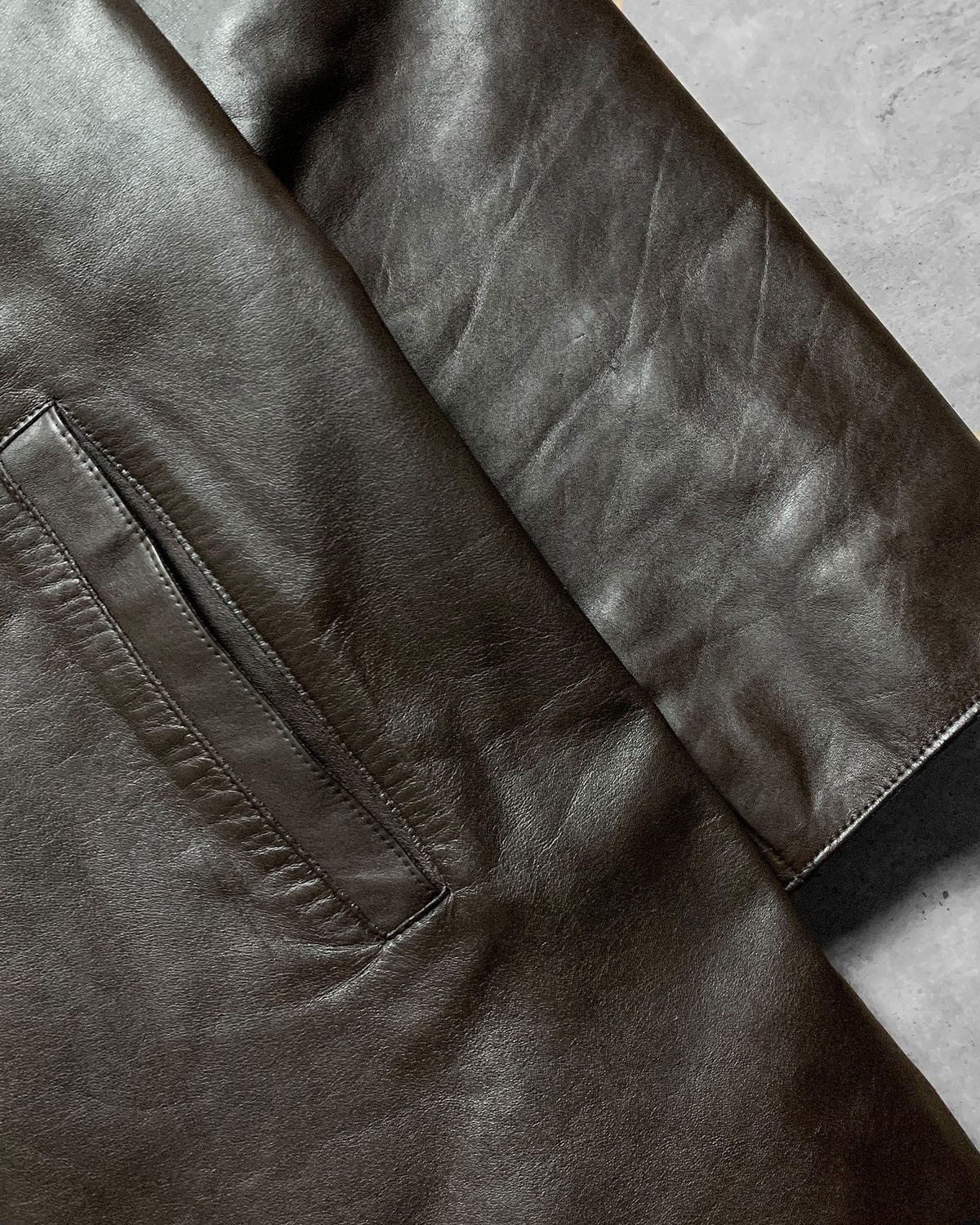 Prada Prada A/W 2000 Brown Leather Overcoat - L Size US L / EU 52-54 / 3 - 4 Thumbnail