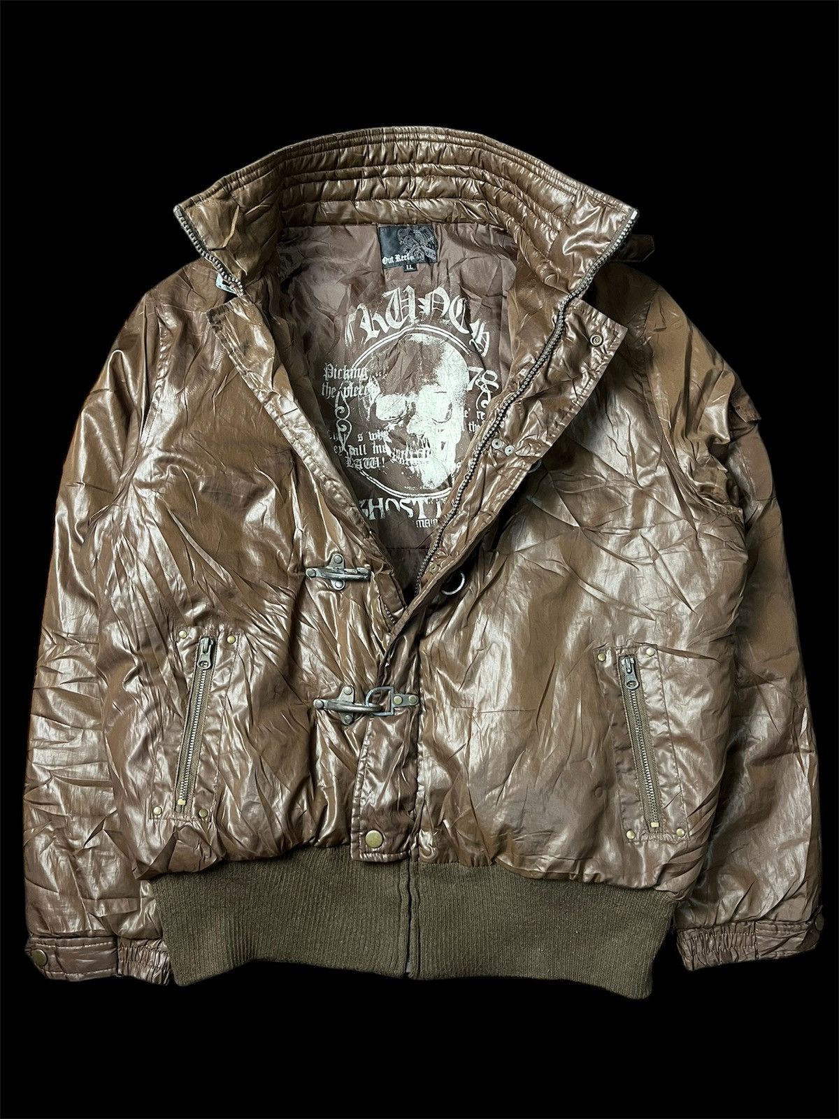 If Six Was Nine JAPANESE GOSTTRAIN PUFFER JACKET SKULL LGB STYLE Size US L / EU 52-54 / 3 - 1 Thumbnail