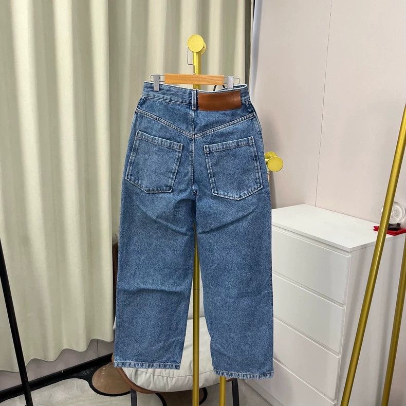 Loewe LOEWE Blue jeans with a logo on the back Size 42" / US 20 - 3 Thumbnail