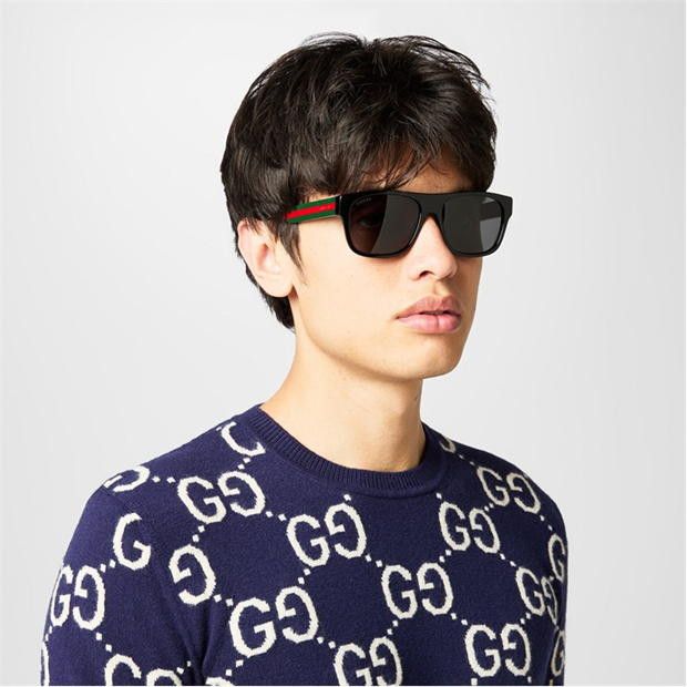 Gucci GUCCI Men'S Web Square Sunglasses Size ONE SIZE - 2 Thumbnail