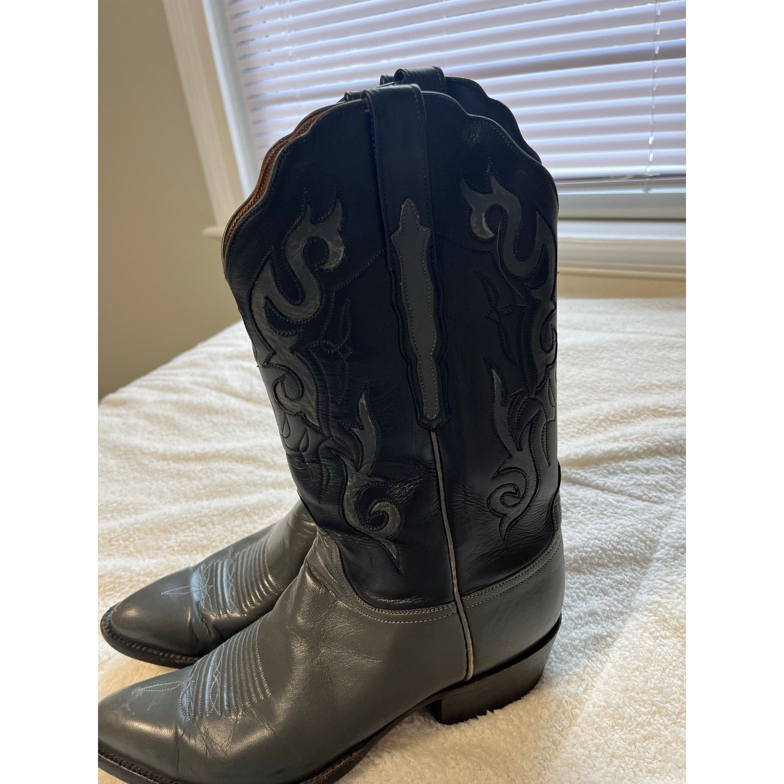 Lucchese Lucchese Classics Leather Goat Calf Boots US 9 D Men Black Size US 9 / EU 42 - 4 Thumbnail