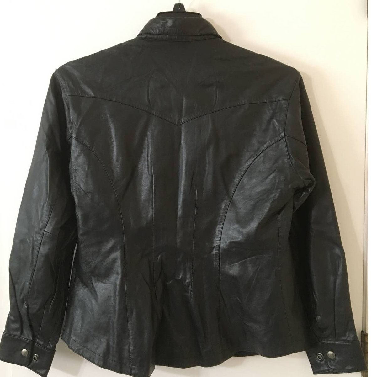 Other Easy Rider Large Soft Supple Black Leather Motorcycle Jacket Size L / US 10 / IT 46 - 2 Thumbnail