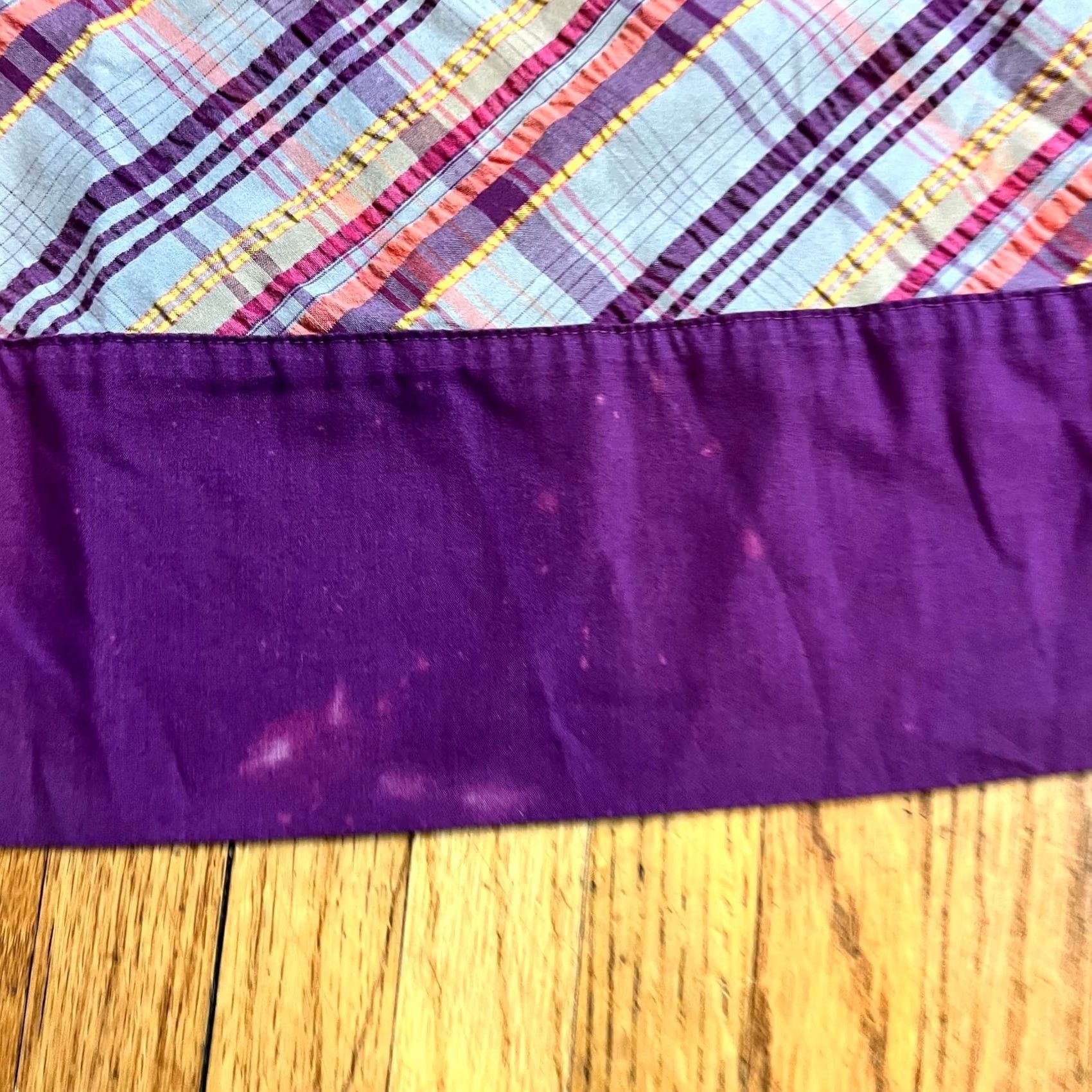 Patagonia Patagonia Dress Womens 10 Mini Plaid Seersucker Netty Purple Short Size 10 Womens Size L / US 10 / IT 46 - 4 Thumbnail