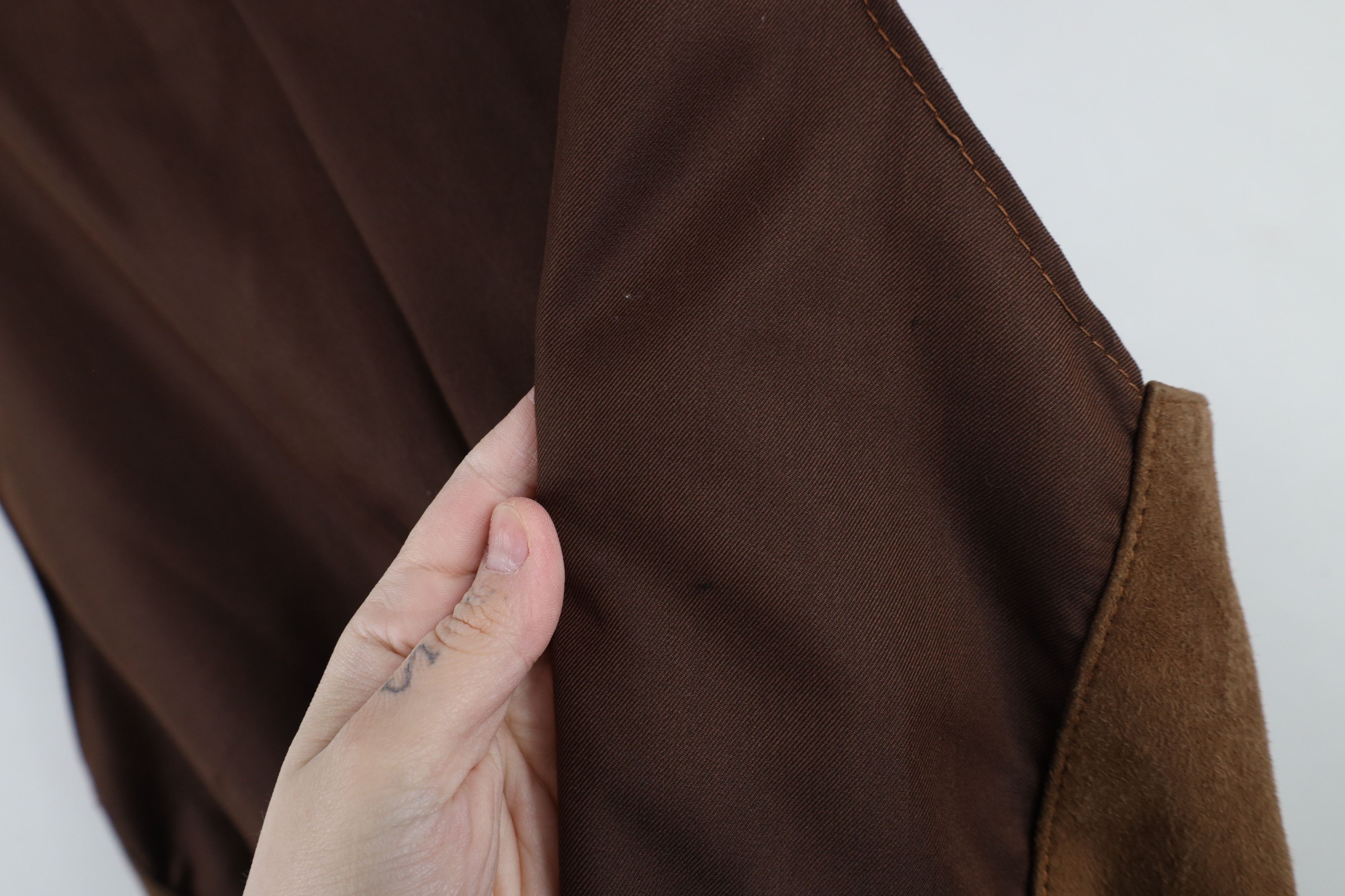 Vintage Vintage 90s Streetwear Suede Leather Buckle Back Vest Jacket Size US XXL / EU 58 / 5 - 12 Thumbnail