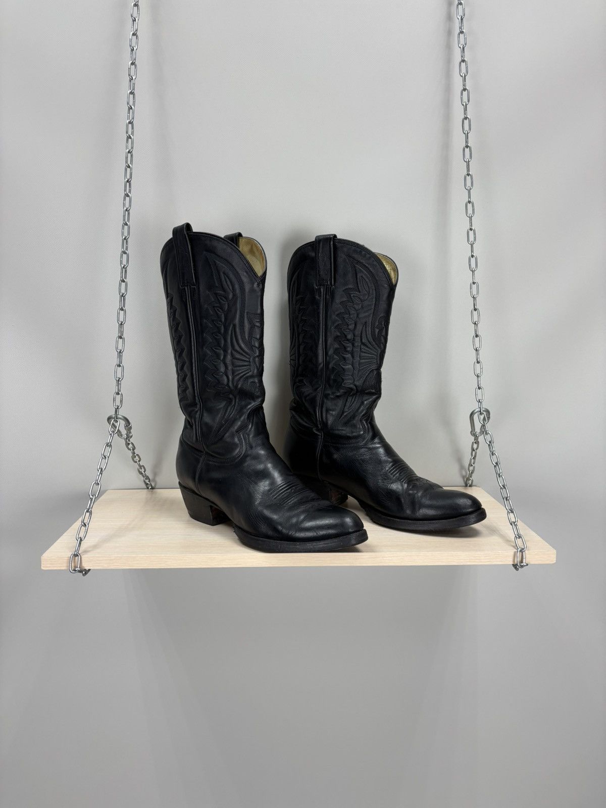Mens Rancho Boots Size 44 Color Black