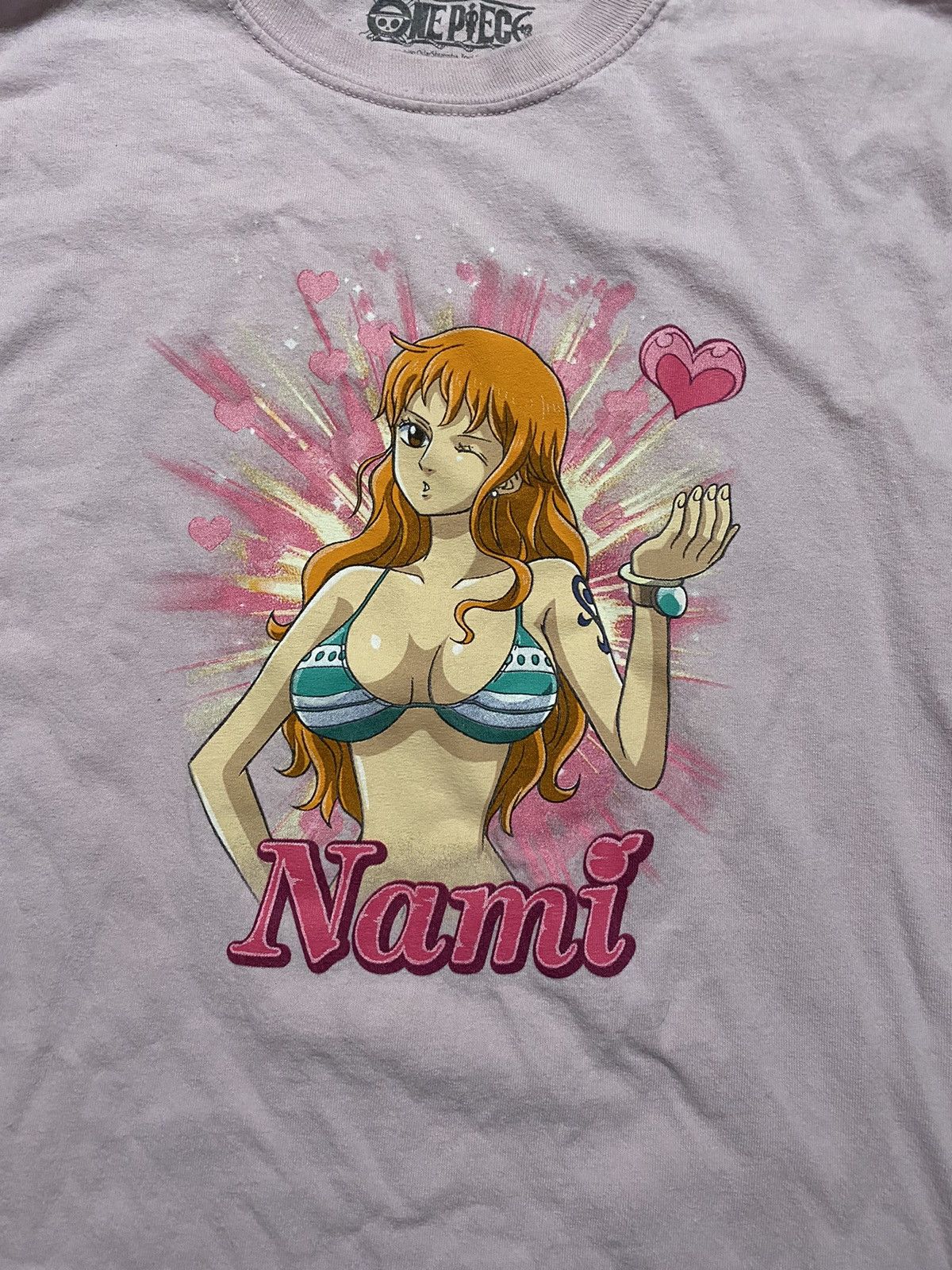 Anime × Vintage Vintage Nami One Piece Long sleeve Heart Shirt Size US M / EU 48-50 / 2 - 1 Thumbnail