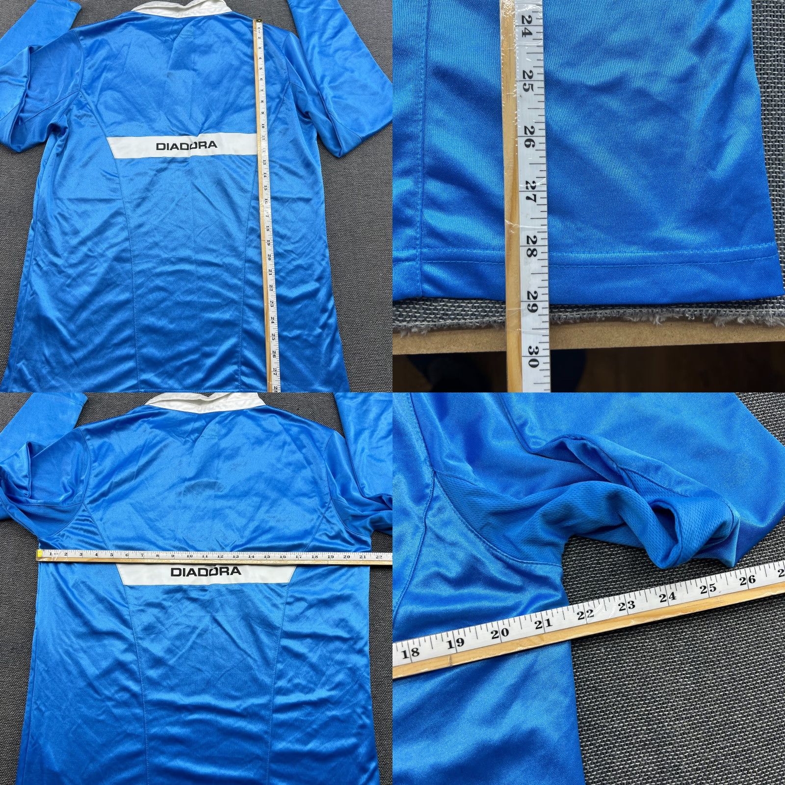 Diadora Diadora Italy Referee 2011 Jersey Mens Large Blue Long Sleeve T-Shirt Football Athletic Quick Dry 100th Anniversary Size US L / EU 52-54 / 3 - 8 Thumbnail