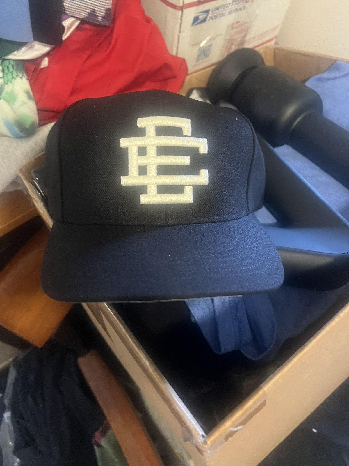 Eric Emanuel Eric Emanuel black w white EE snapback hat Size ONE SIZE - 1 Thumbnail