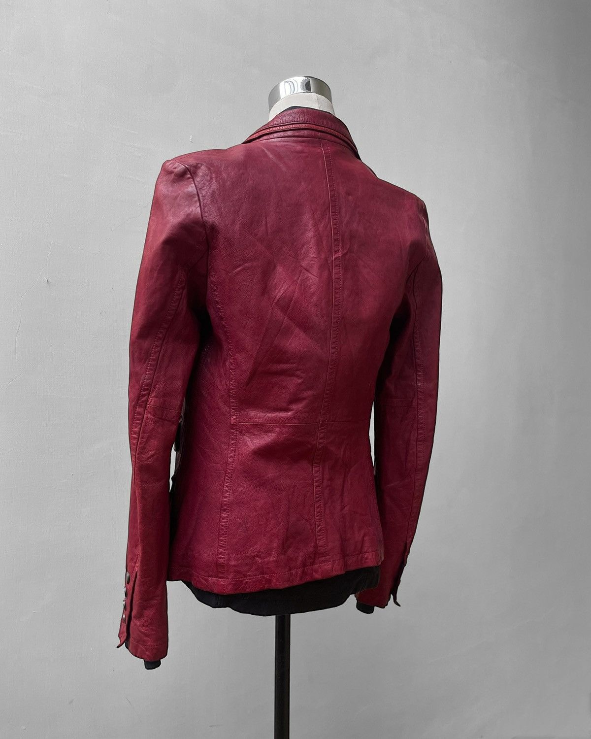 John Galliano Aw2007 Red Leather Cargo Blazer Size US S / EU 44-46 / 1 - 13 Thumbnail