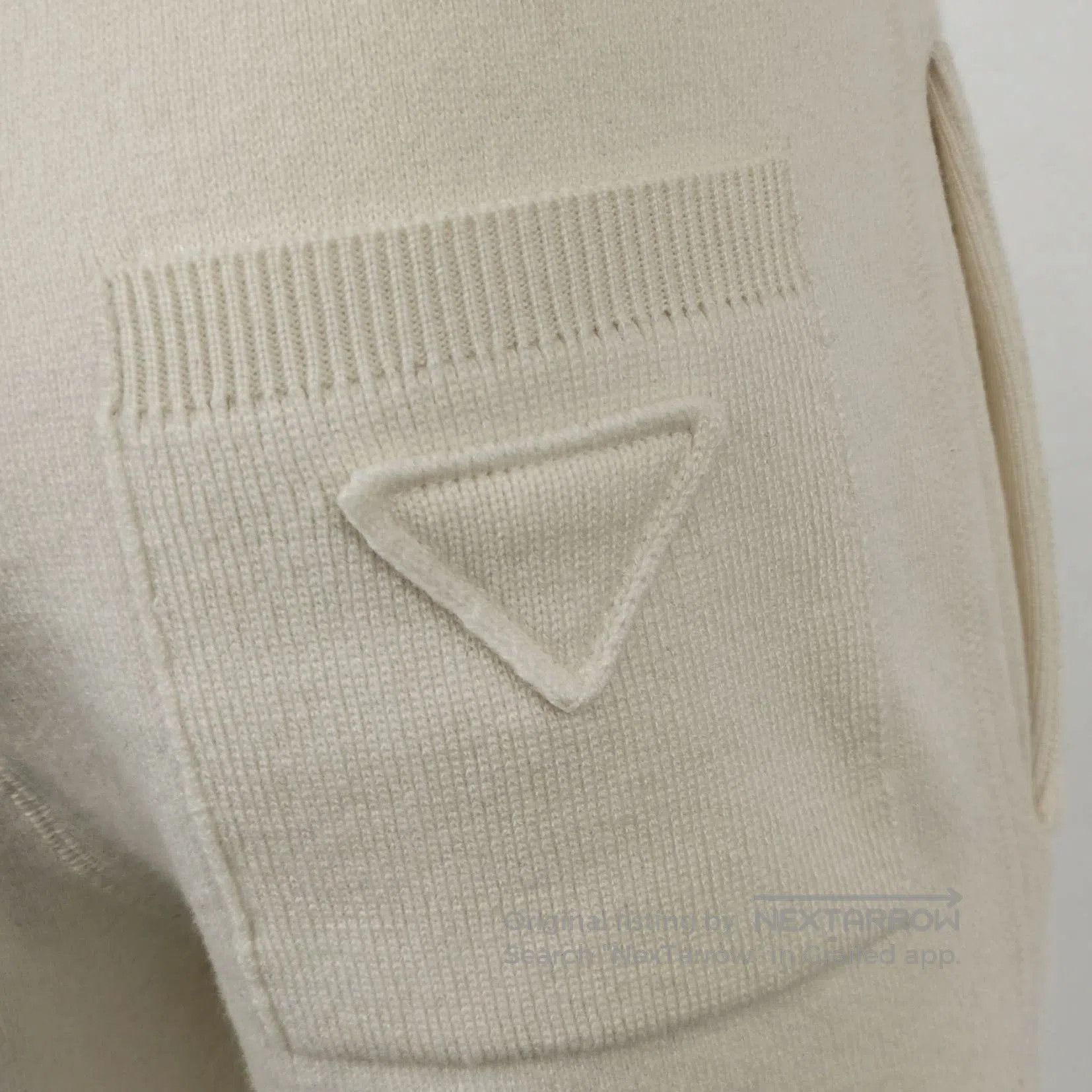 Prada Prada Beige Ribbed Cuff Elastic Waist Pants. Size US 30 / EU 46 - 6 Thumbnail