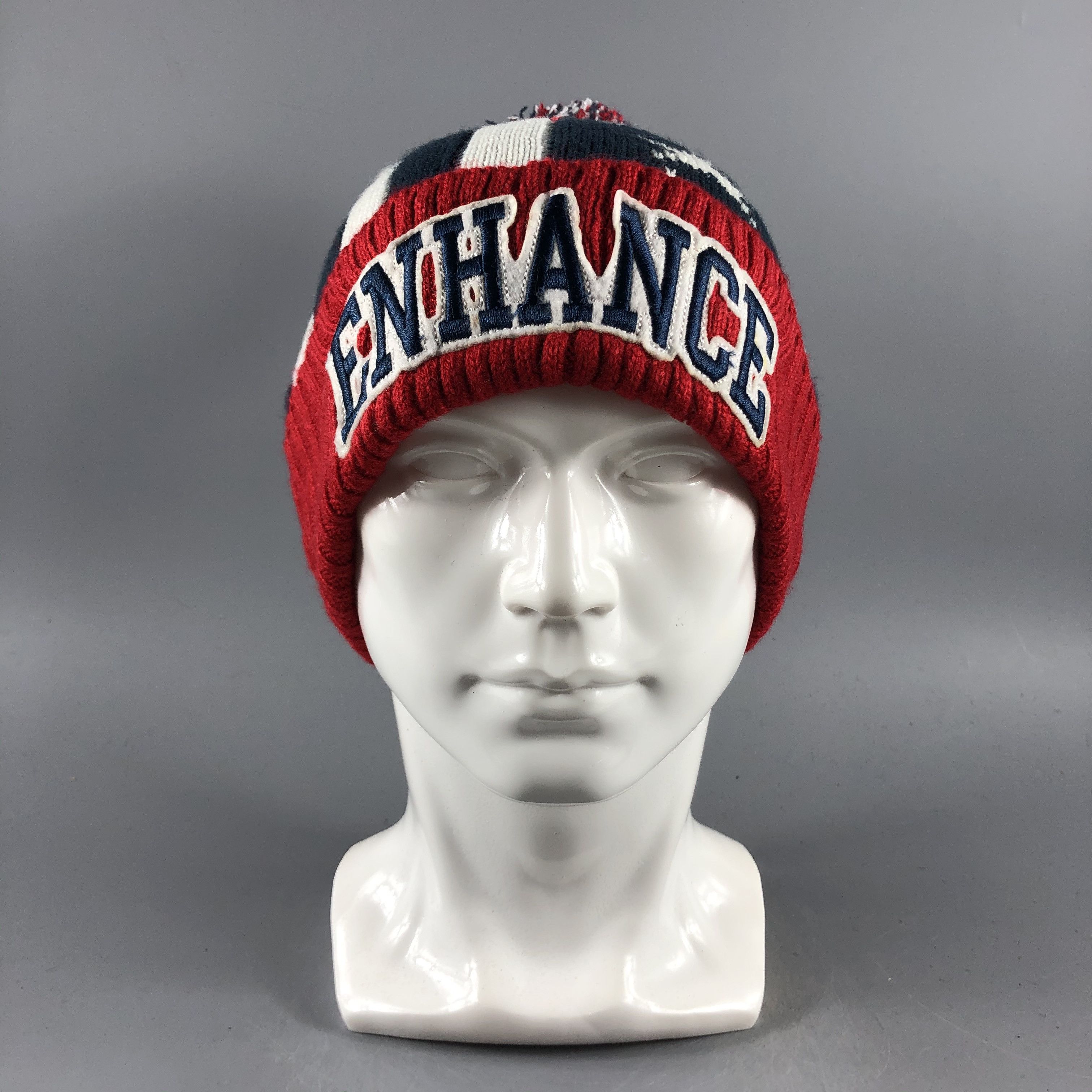 Japanese Brand × Vintage Enhance Bobble Beanie Snow Hat Snow Cap -D519 Size ONE SIZE - 7 Thumbnail