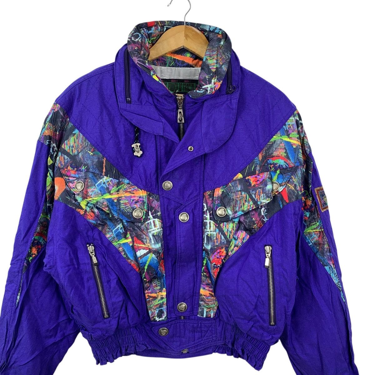 Vintage Vintage KILLY JAPAN SKI Winter Hiking Outdoor Fractal Jacket Size L / US 10 / IT 46 - 5 Thumbnail