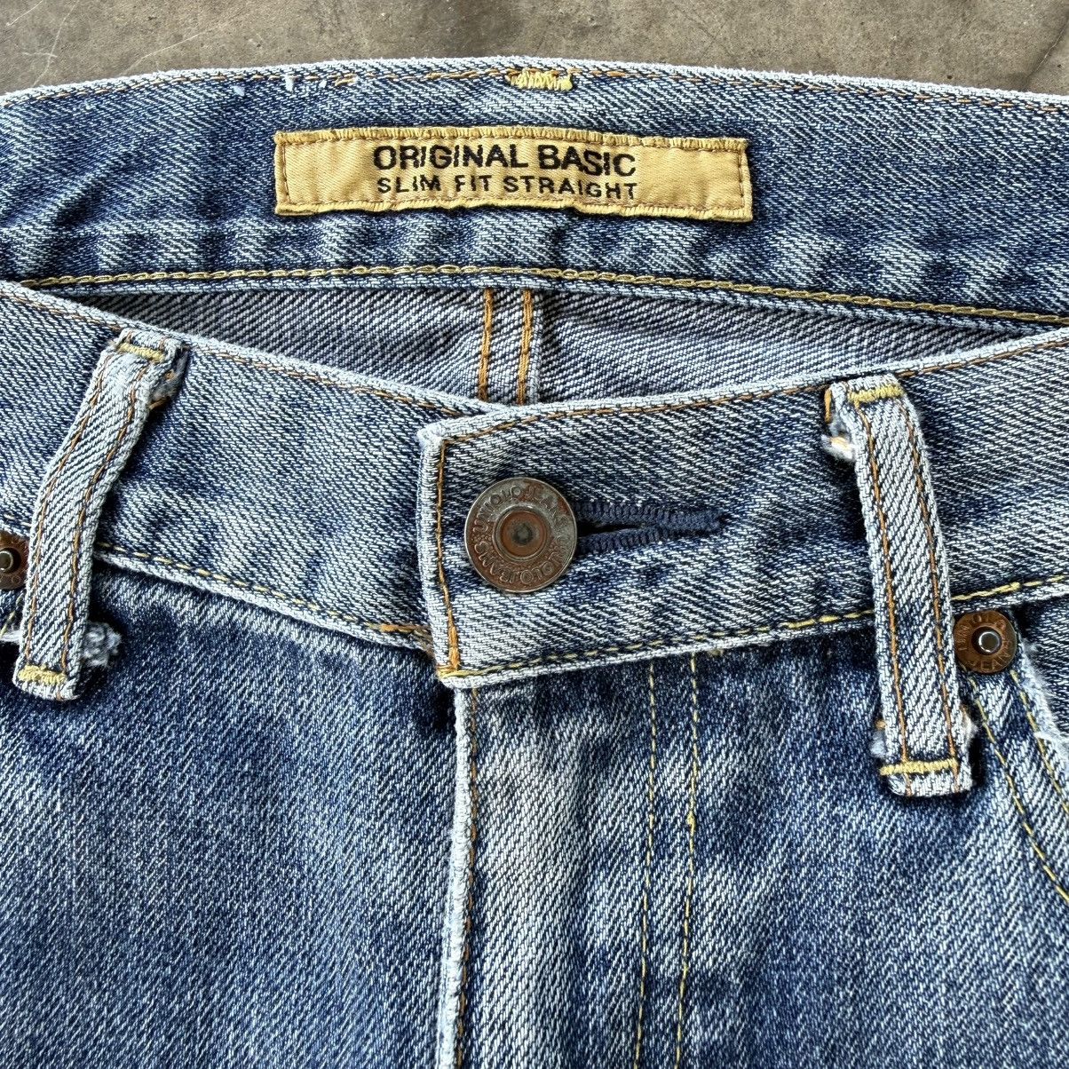 Japanese Brand W32 Vintage Japanese Slim Fit Faded Denim Pants Size US 32 / EU 48 - 4 Thumbnail