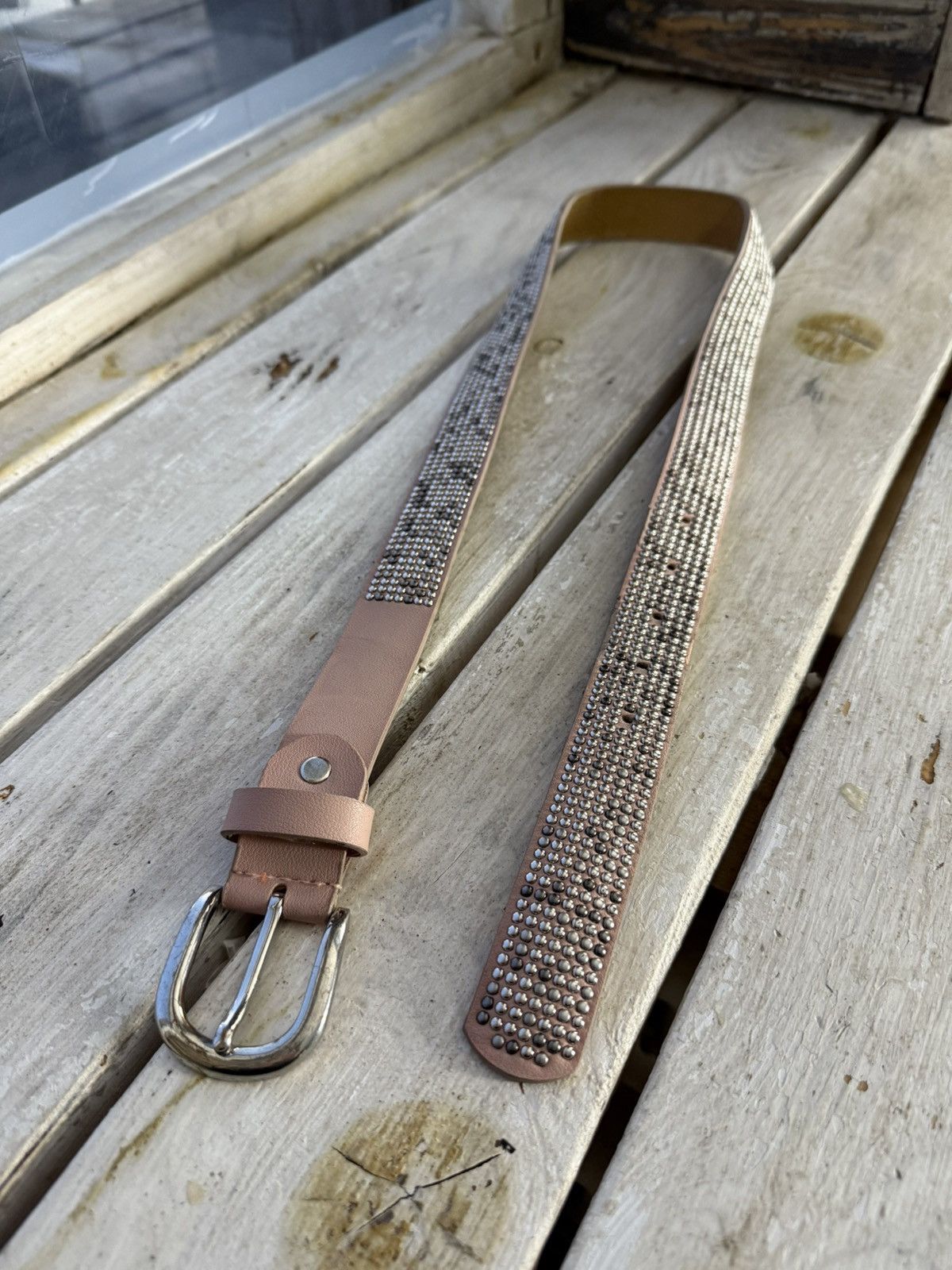 Hysteric Glamour × Japanese Brand Vintage Belts Y2K Rhinestones Punk leather belt Japanese Size ONE SIZE - 2 Thumbnail