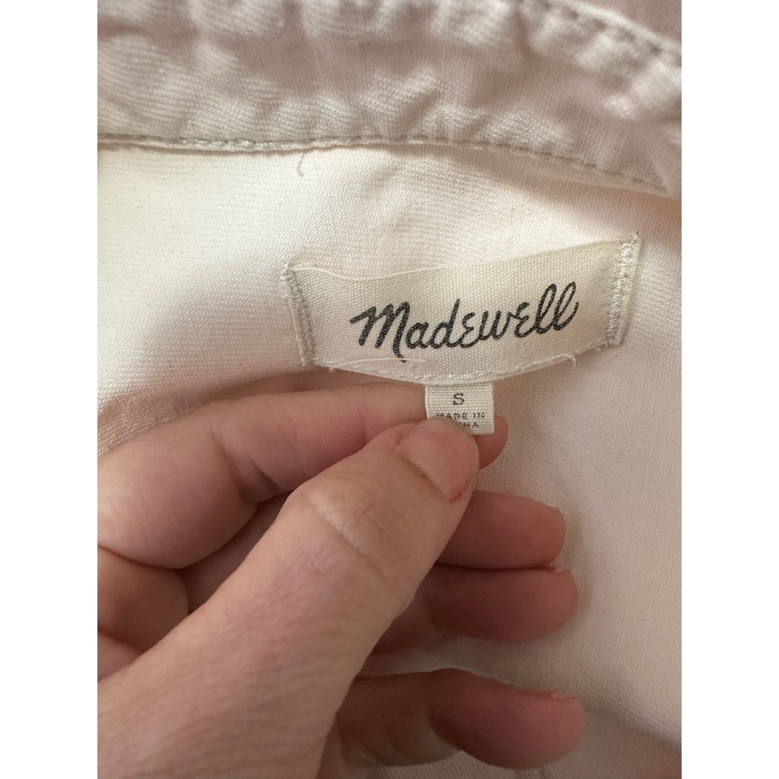Madewell Madewell pink buttoned shirt mini dress size small Size S / US 4 / IT 40 - 3 Thumbnail