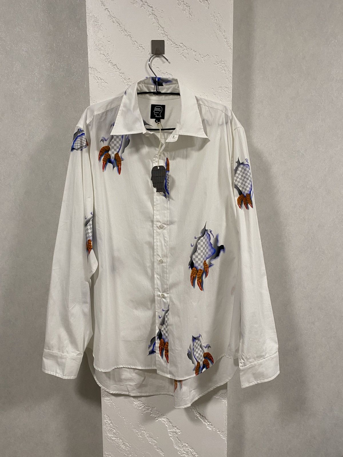 Brain Dead Brain Dead Claw Button Up Shirt White Size: L Size US L / EU 52-54 / 3 - 1 Thumbnail
