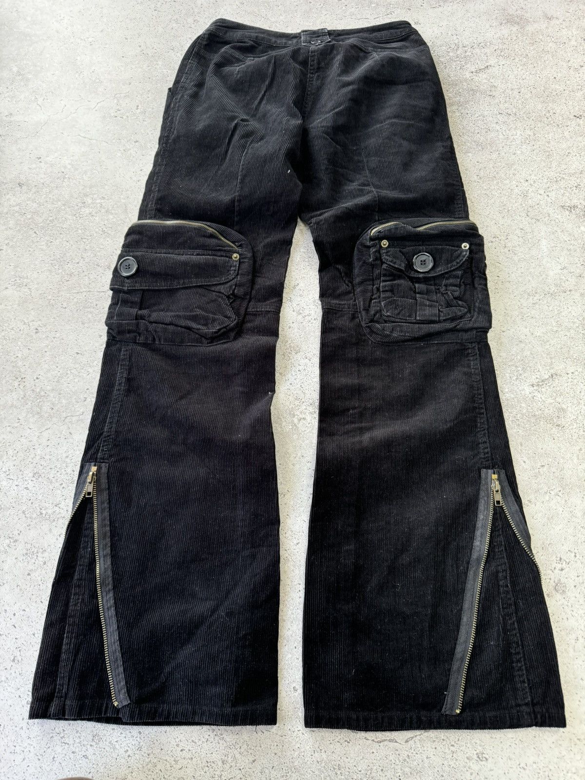 Junya Watanabe × Le Grande Bleu (L.G.B.) Vintage Flare Corduroy Junya Watanabe Style Pants Size 28" / US 6 / IT 42 - 5 Thumbnail