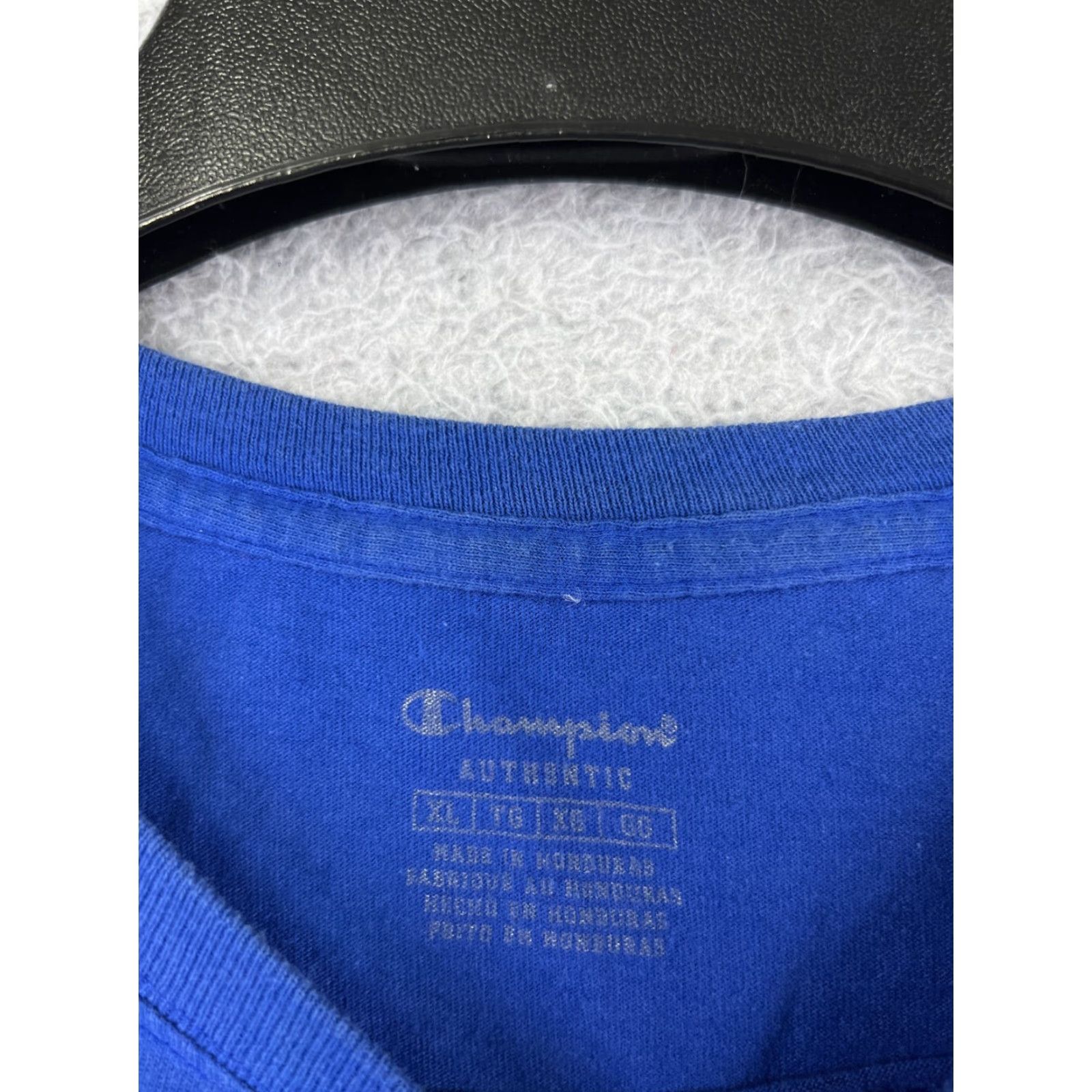 Champion Champion Shirt Mens XL Blue Logo Short Sleeve Crew Neck Cotton Size US XL / EU 56 / 4 - 3 Thumbnail