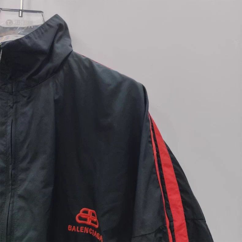 Balenciaga Balenciaga Logo Pattern Collar Zip-up Long Sleeve Jacket Size US S / EU 44-46 / 1 - 3 Thumbnail