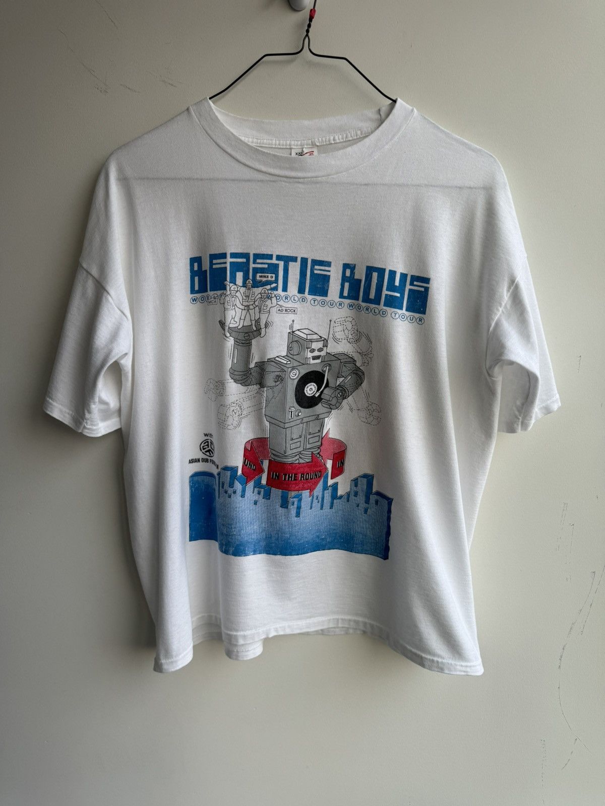 image of Vintage Beastie Boys Tokyo Exclusive T Shirt Oversized in White, Men's (Size XL)