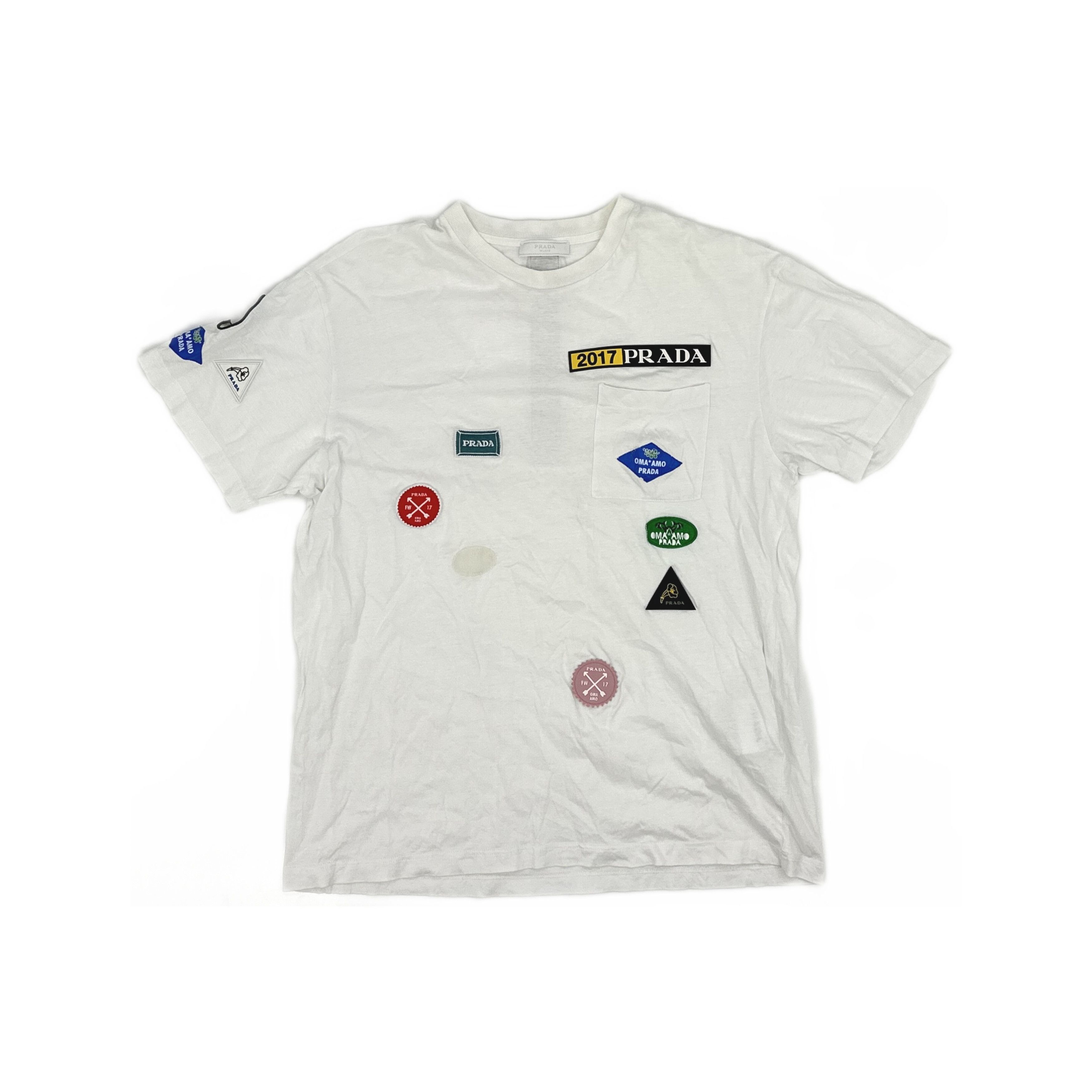 Prada Prada Patch Graphic Short Sleeve T-Shirt Size L Size US L / EU 52-54 / 3 - 1 Thumbnail
