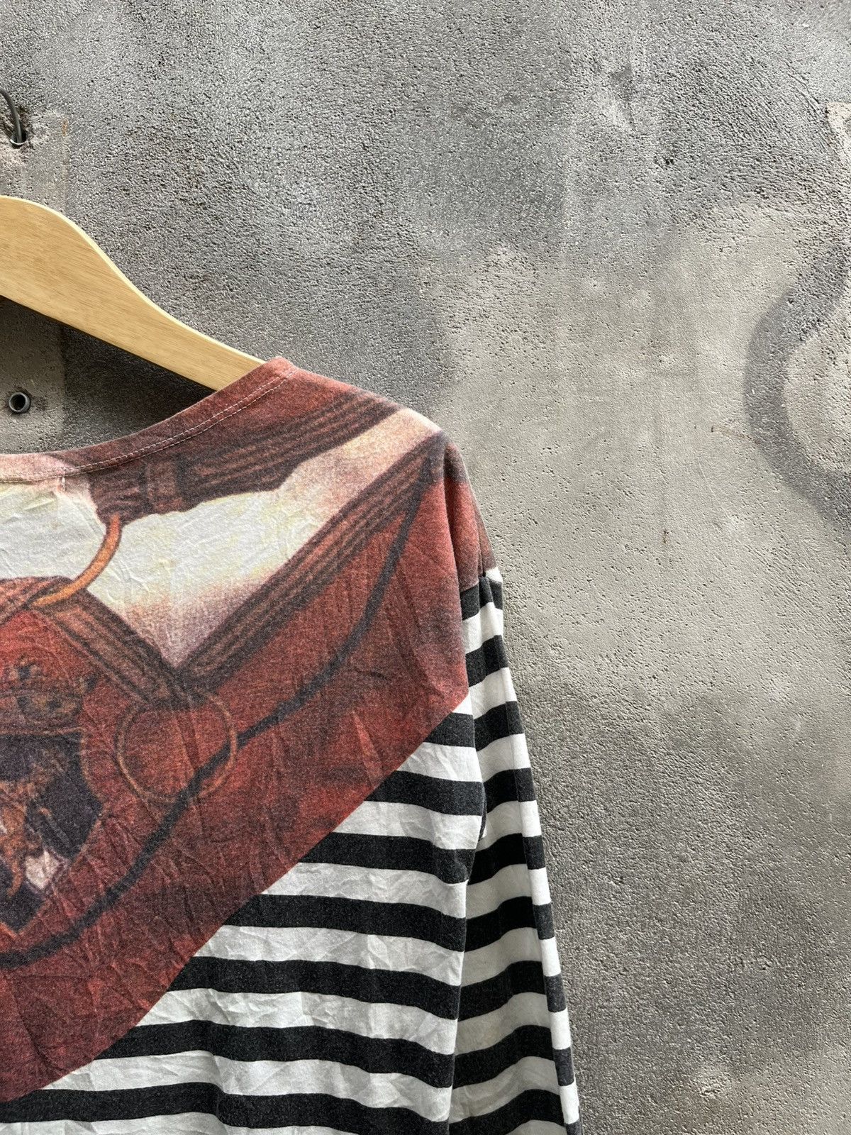 Jean Paul Gaultier × Y/Project JEANASIS Scarf Stripe Tee – Japan Designer Size US XS / EU 42 / 0 - 6 Thumbnail