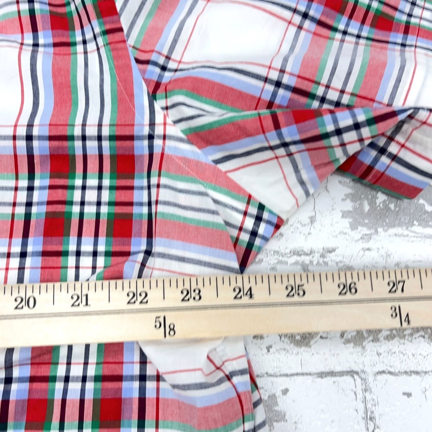 Polo Ralph Lauren Polo Ralph Lauren Shirt Men 2XL Red White Button Up Plaid Classic Fit Button-Down Short Sleeve Mens Size US XXL / EU 58 / 5 - 7 Thumbnail