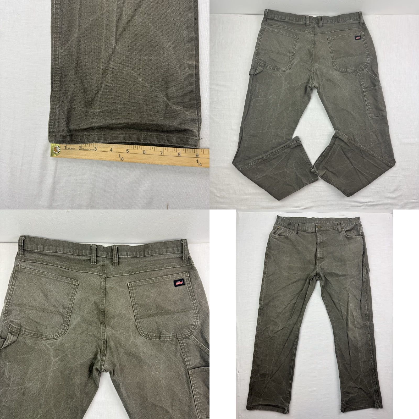 Dickies VINTAGE Dickies Carpenter Canvas Pants Mens Adult 38x32 Green Workwear Hipster Grunge Size US 38 / EU 54 - 9 Thumbnail