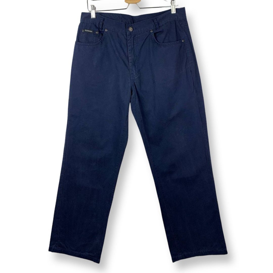 Yves Saint Laurent Yves Saint Laurent YSL Logo Navy Pants Size US 34 / EU 50 - 2 Thumbnail