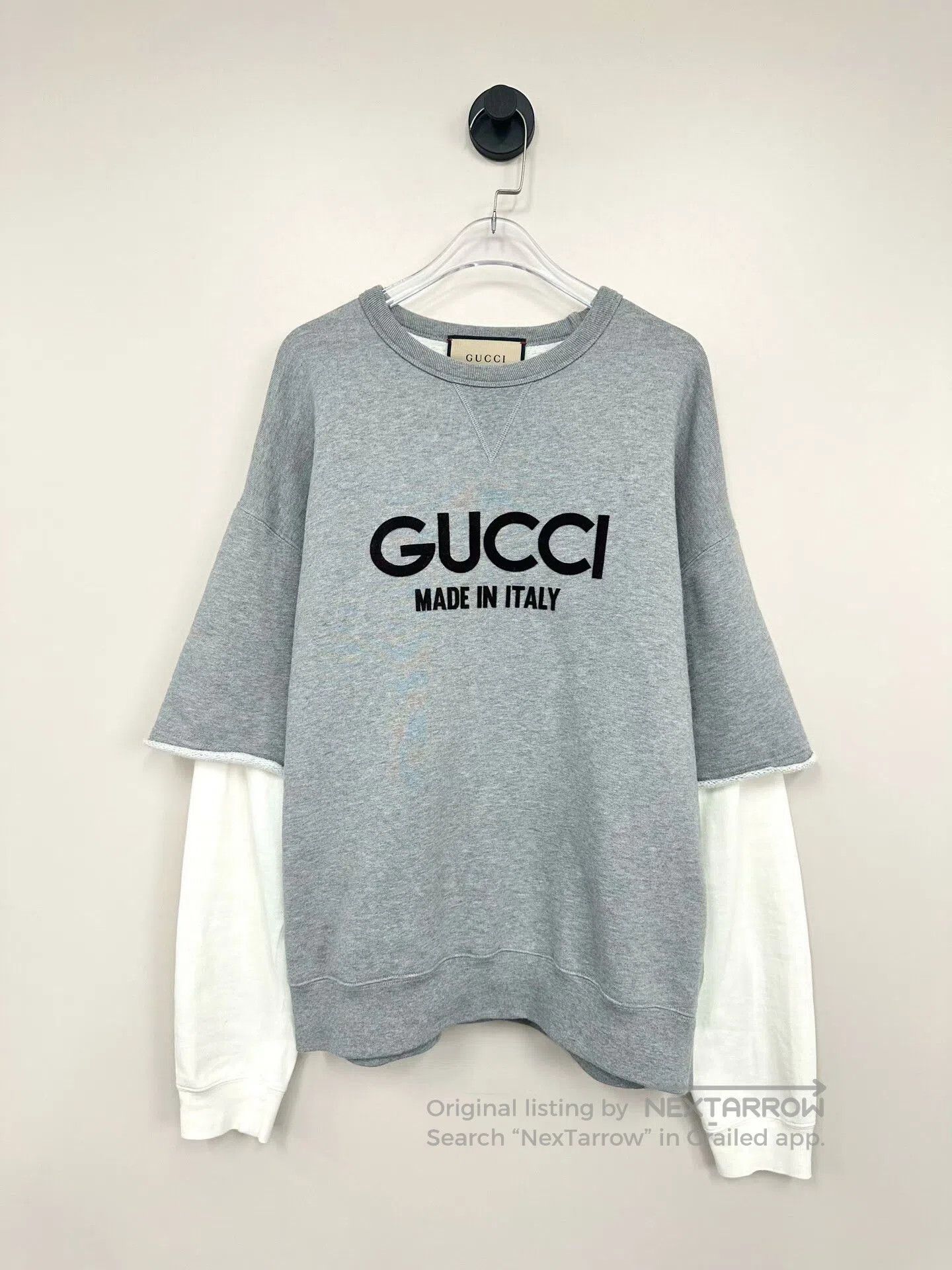 Gucci Gucci Gray Logo Patch Sweatshirt Medium. Size US M / EU 48-50 / 2 - 1 Thumbnail